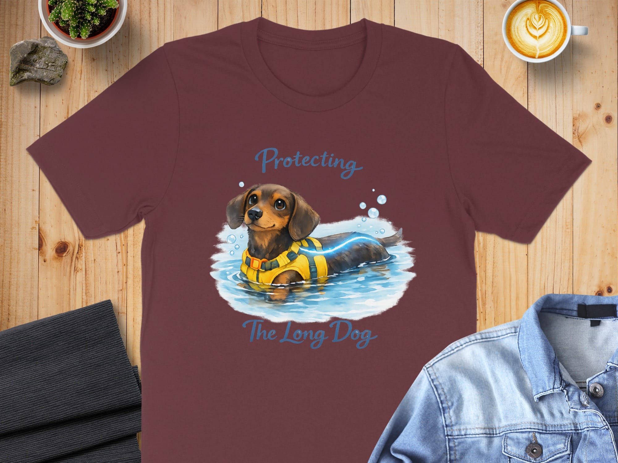 Protecting The Long Dog Design shirt