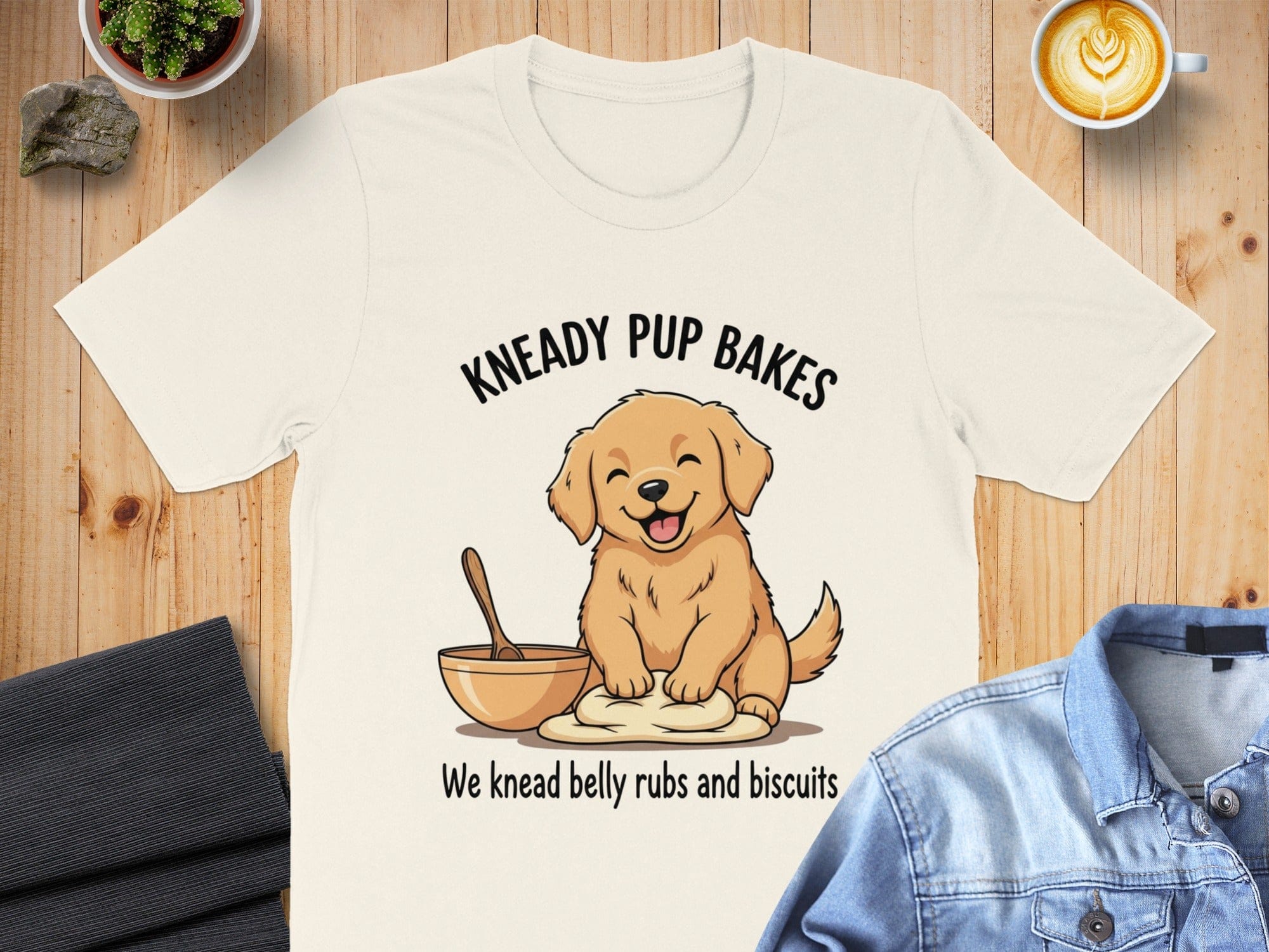 Kreasy Pup Bakes We Knead Belly Rubs and Biscuits shirt