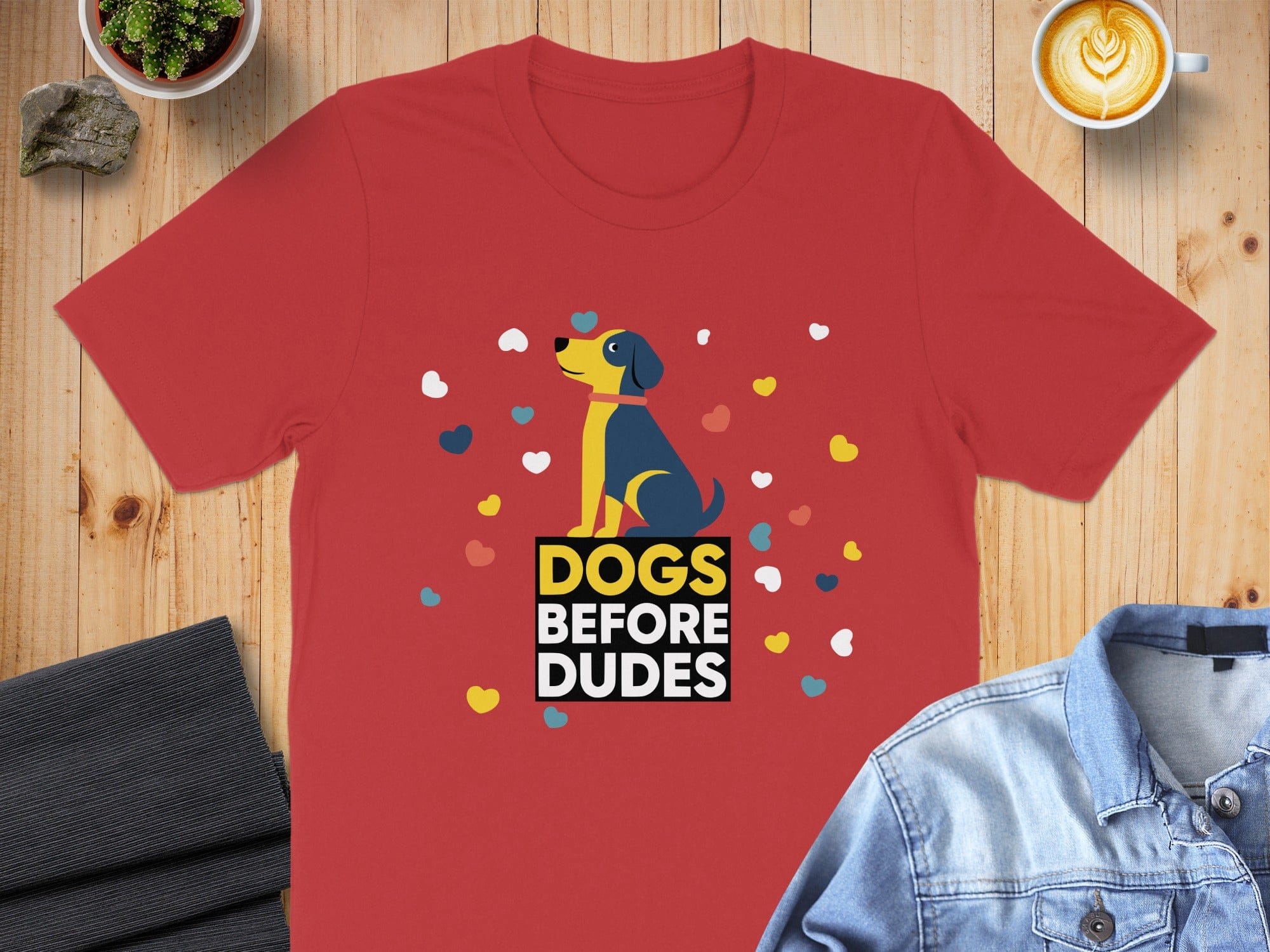 Dogs Before Dudes Graphic Print Shirt