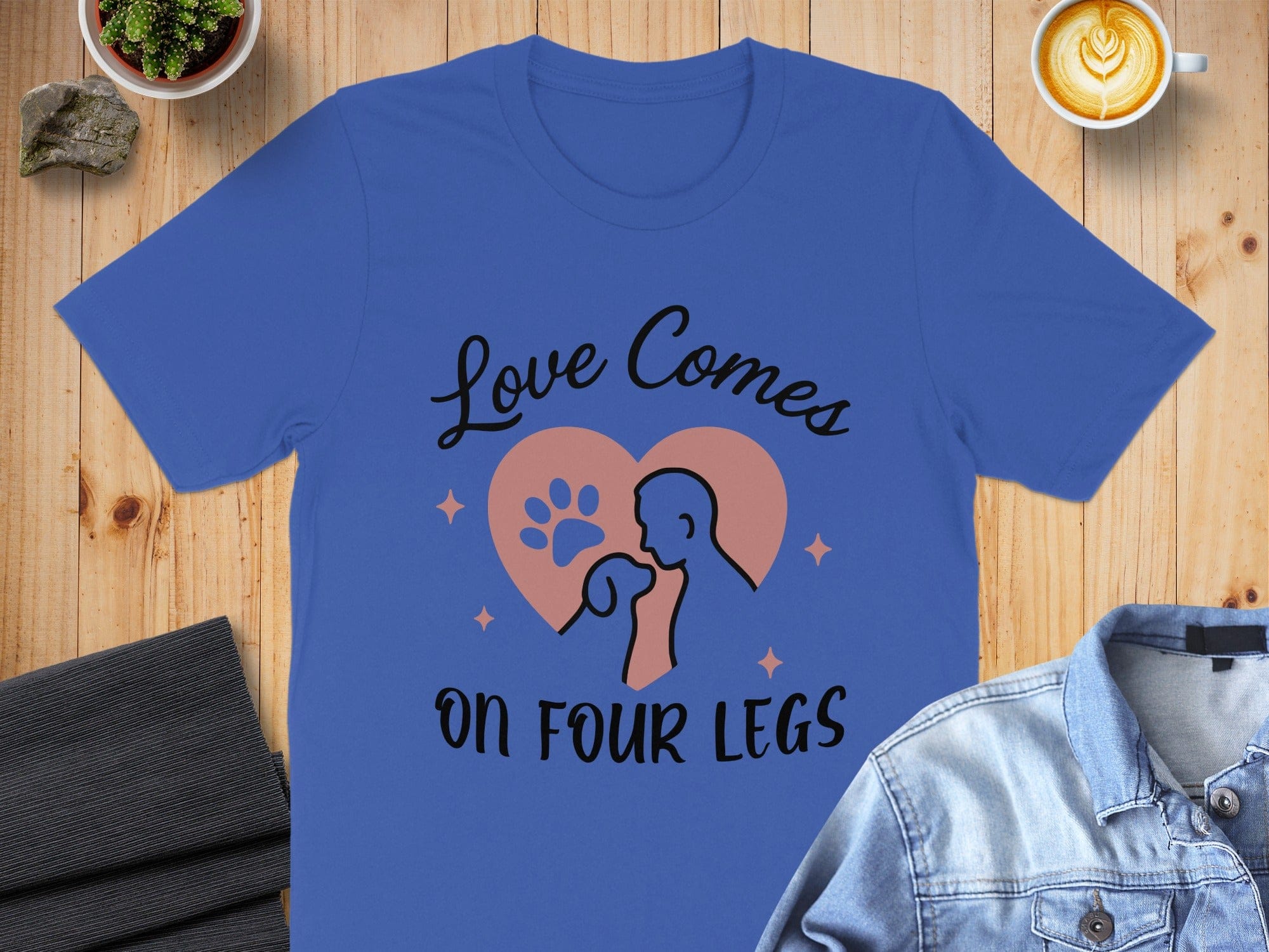 Love Comes On Four Legs Graphic T-Shirt
