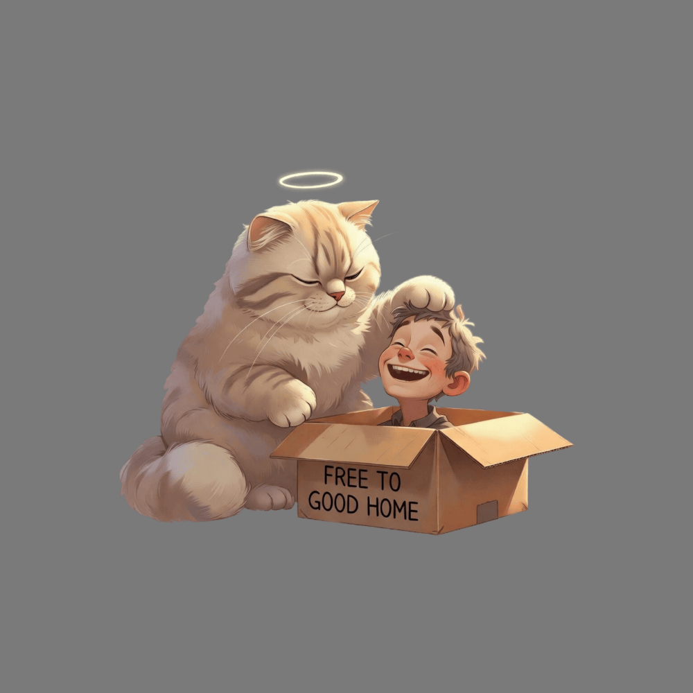 Free To Good Home Cat and Boy Boxed product