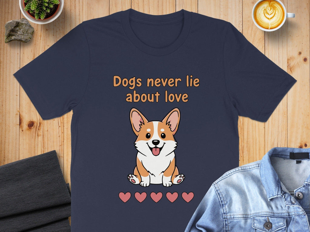 Dogs Never Lie About Love Hearts T-shirt