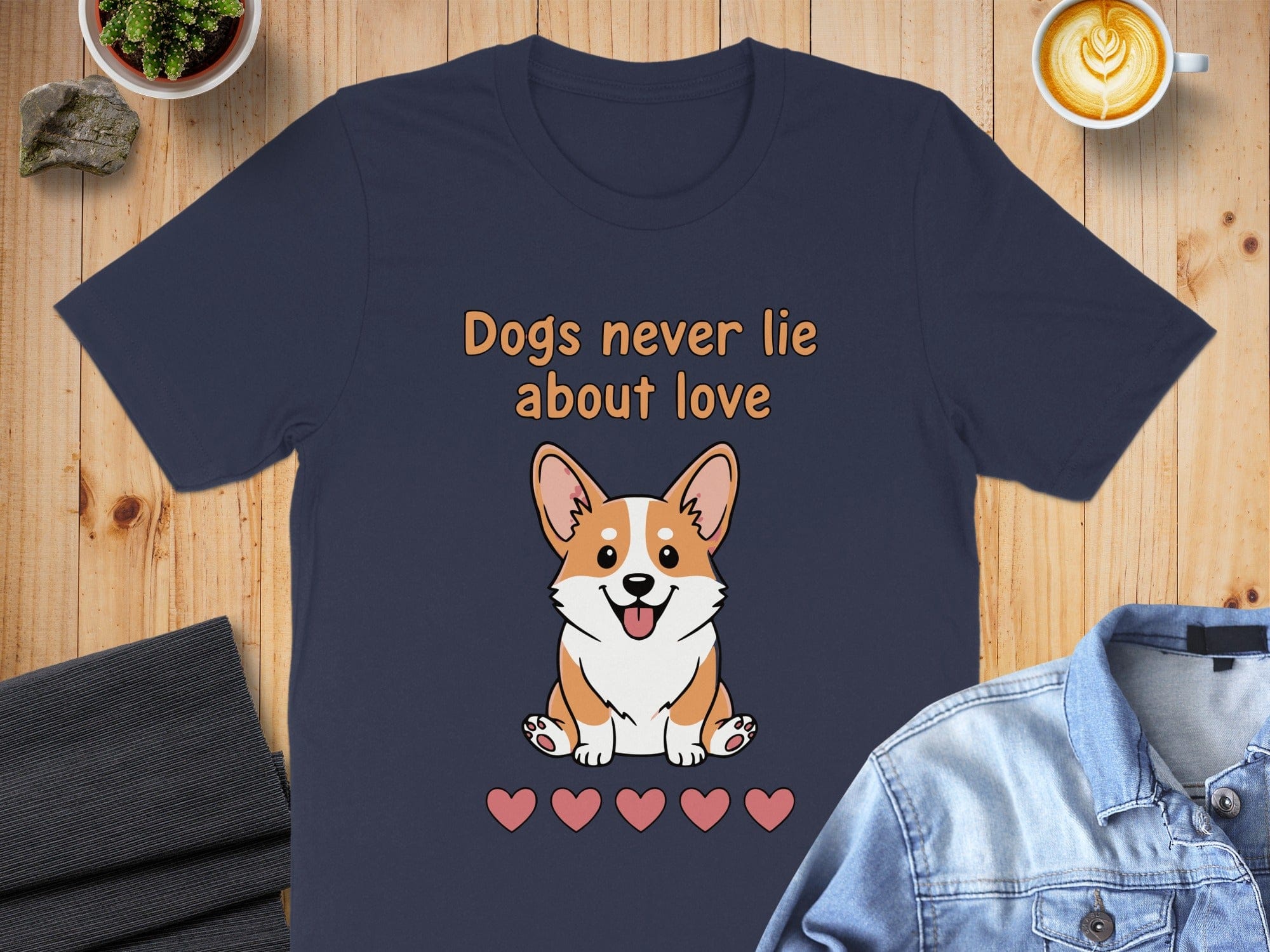 Dogs Never Lie About Love Hearts T-shirt