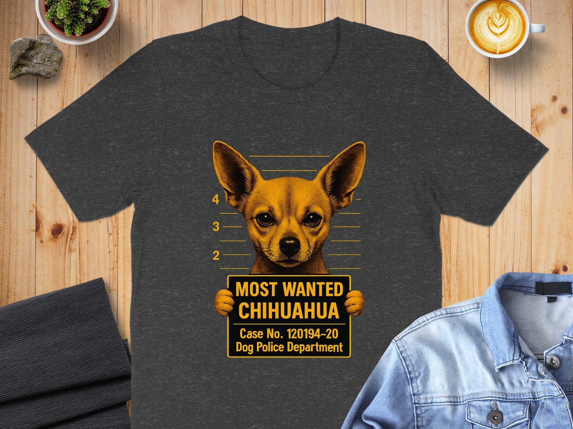 Dog Police Department Most Wanted Chihuahua Shirt
