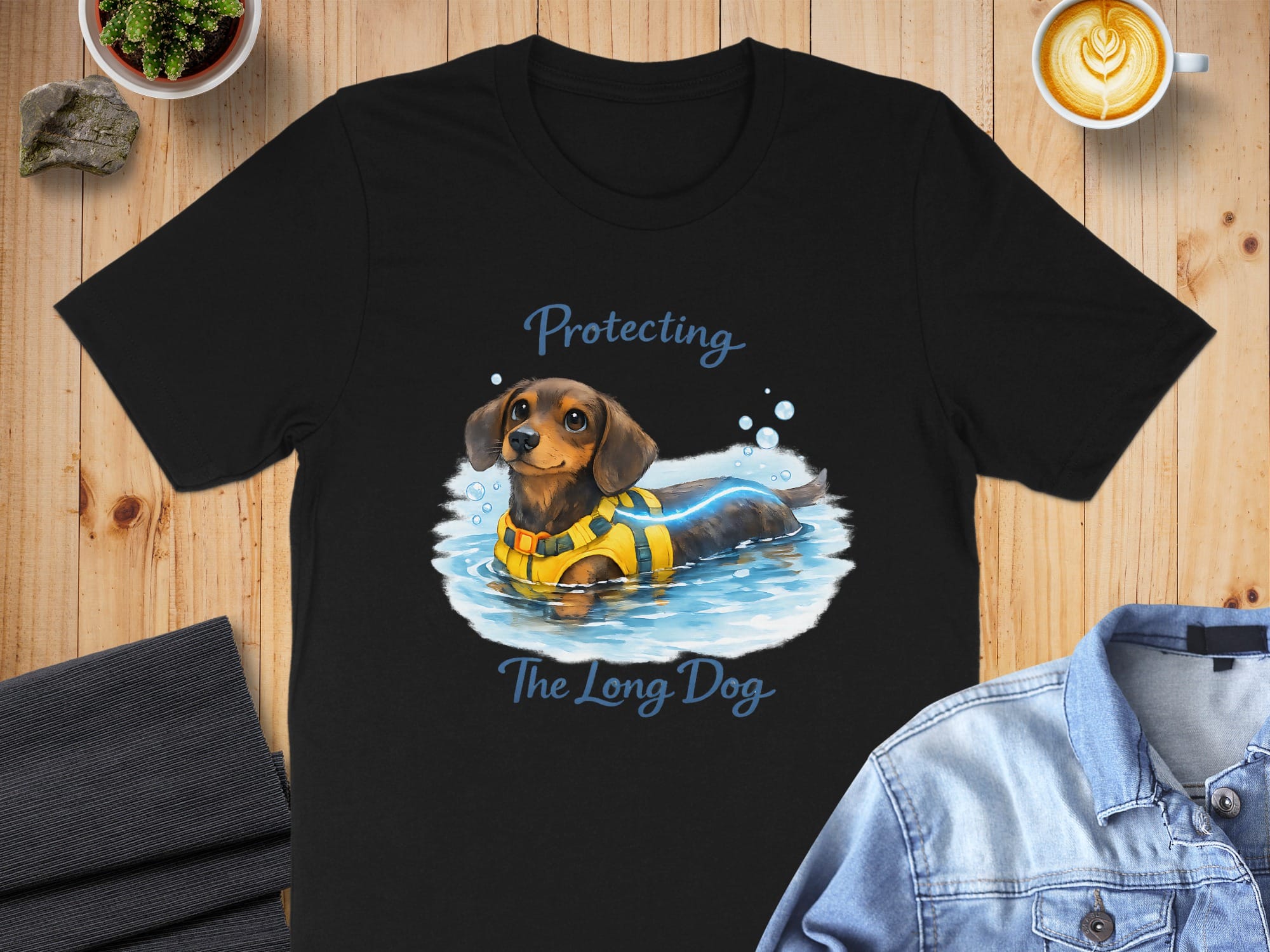 Protecting The Long Dog Graphic T-Shirt