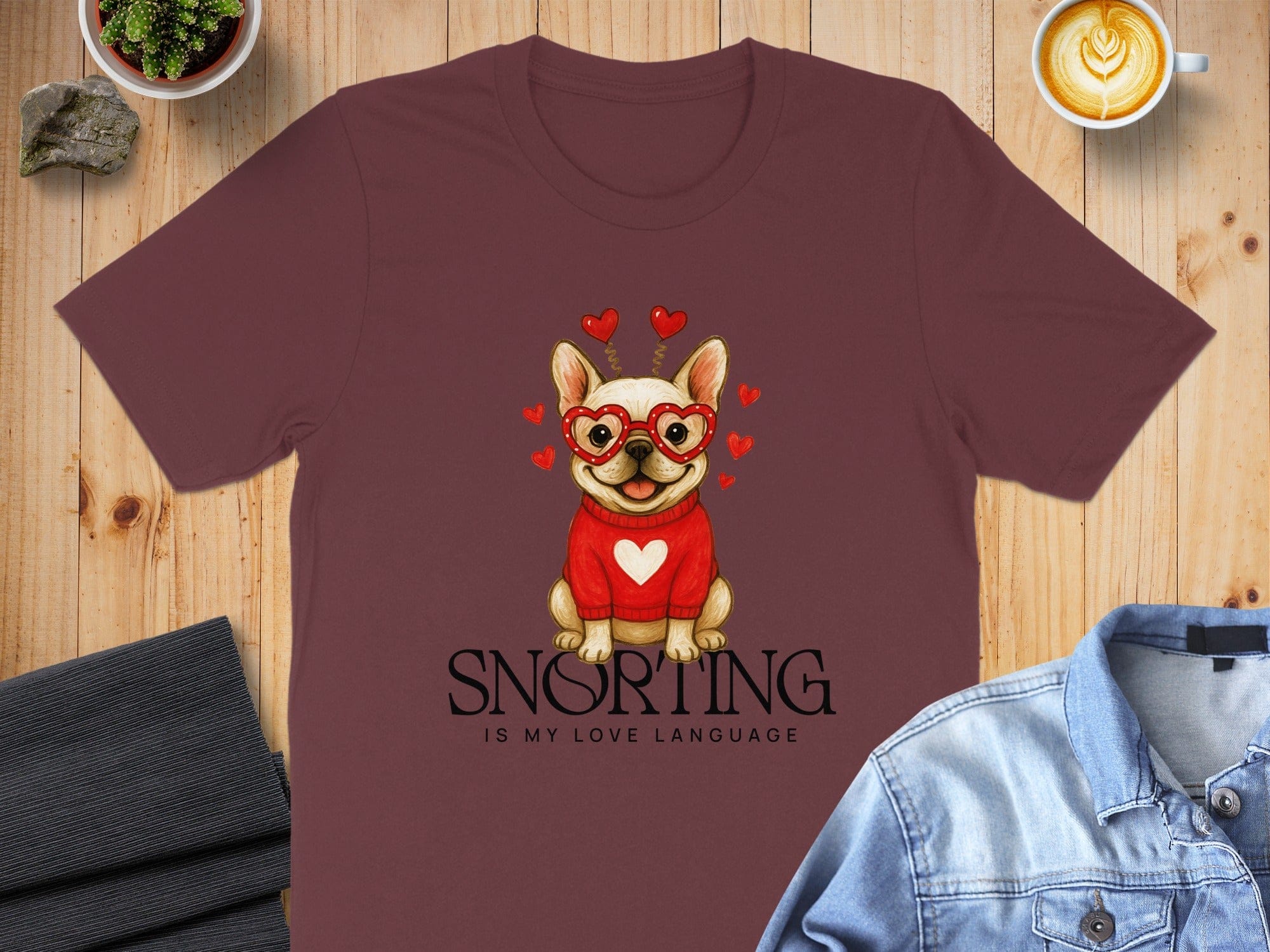 Snorting is My Love Language French Bulldog Tee