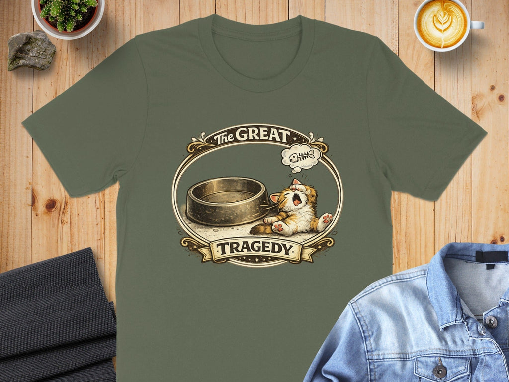 The Great Tragedy Cat Design T-Shirt