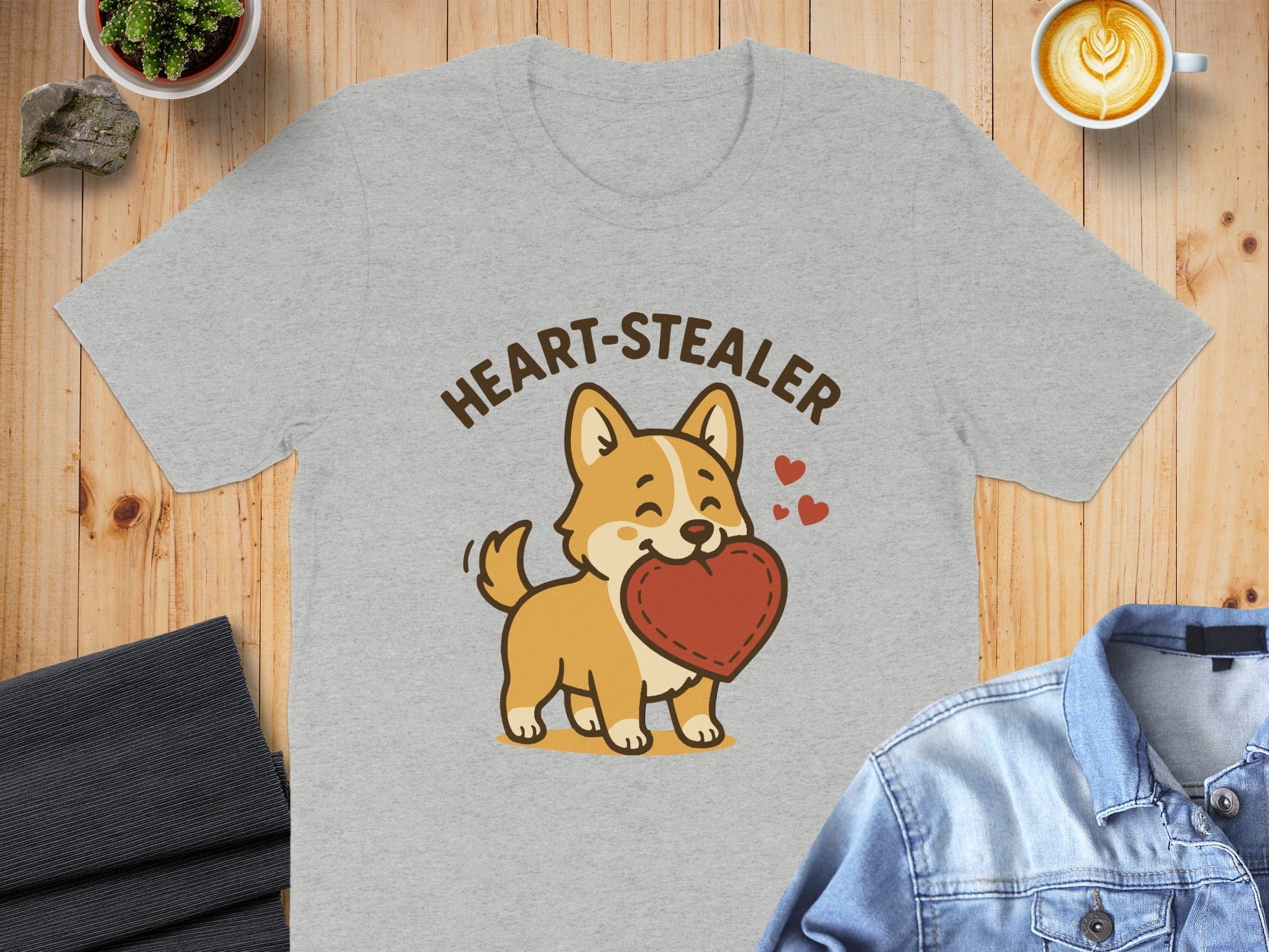 Heart-Stealer Adorable Dog Graphic T-Shirt Product