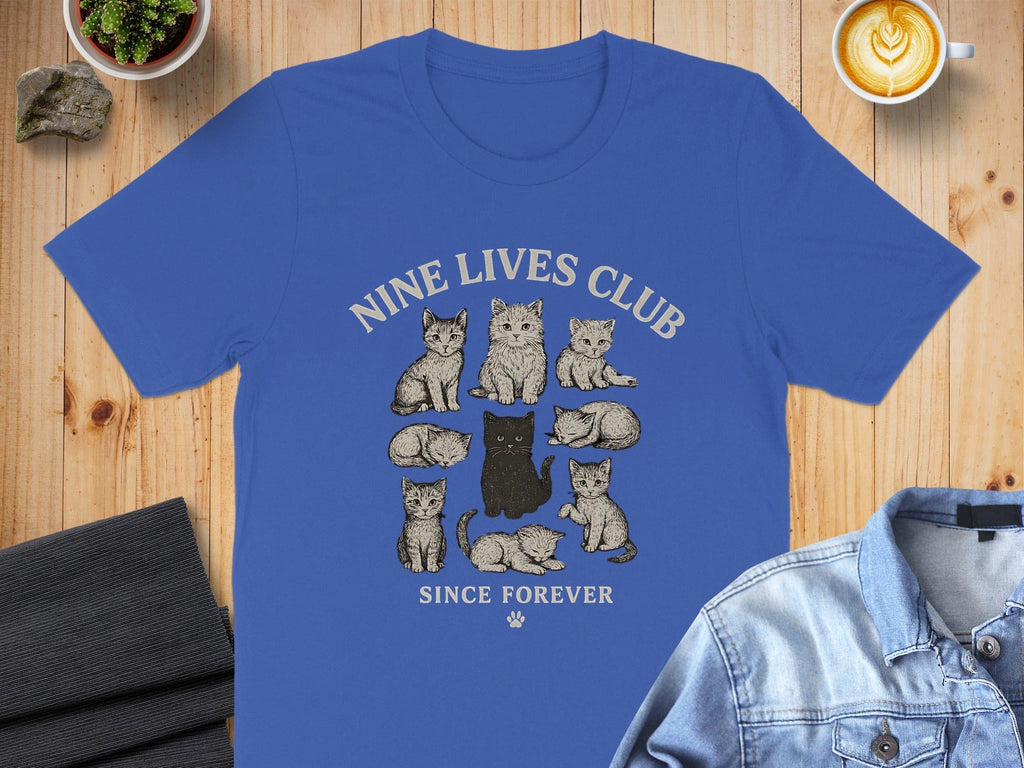 Nine Lives Club Since Forever Cat Lover T-shirt