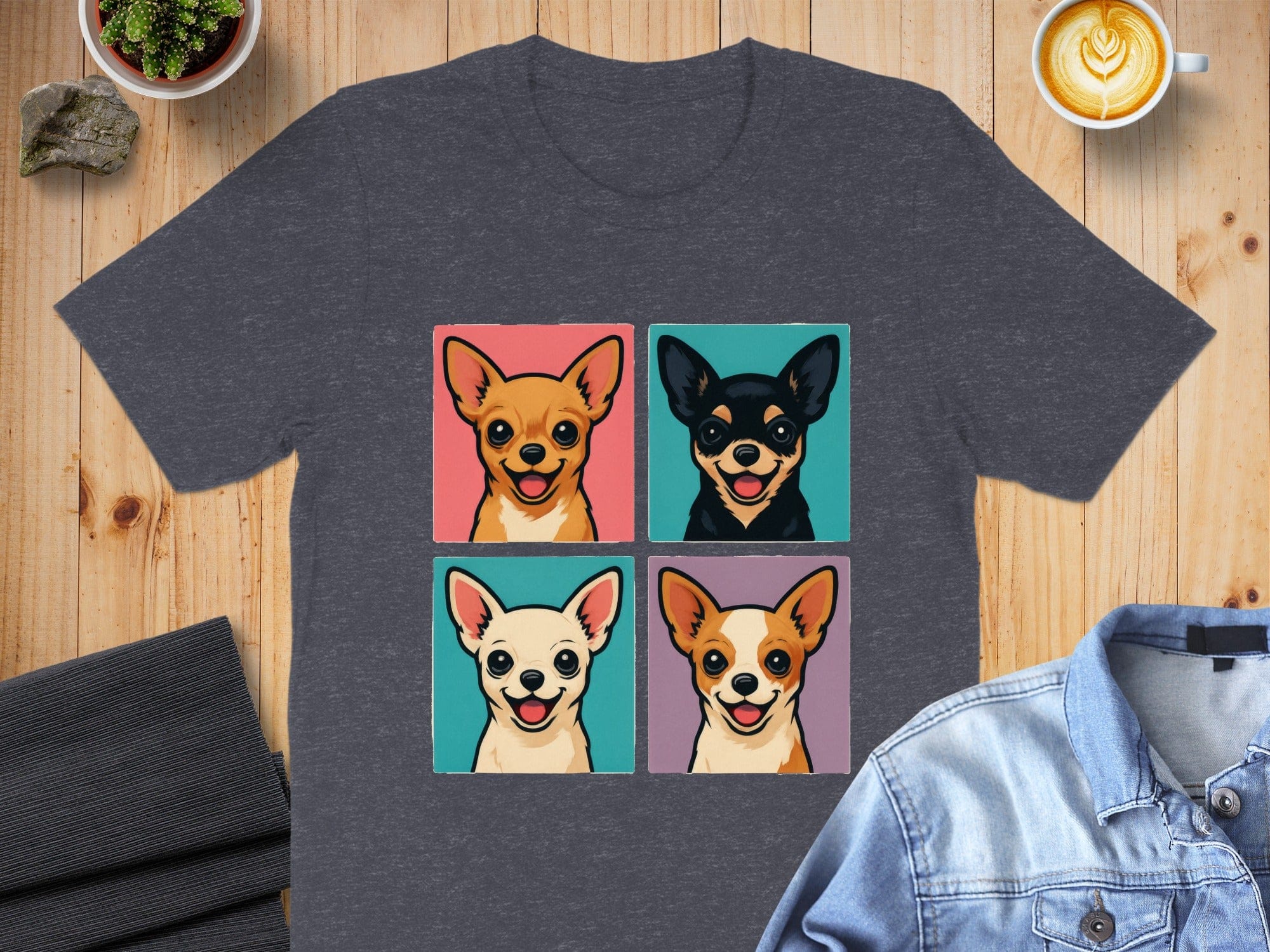 Colorful Chihuahua Art Graphic Tee