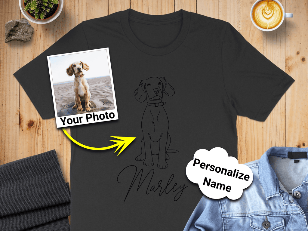 Personalized Name and Photo Graphic T-Shirt