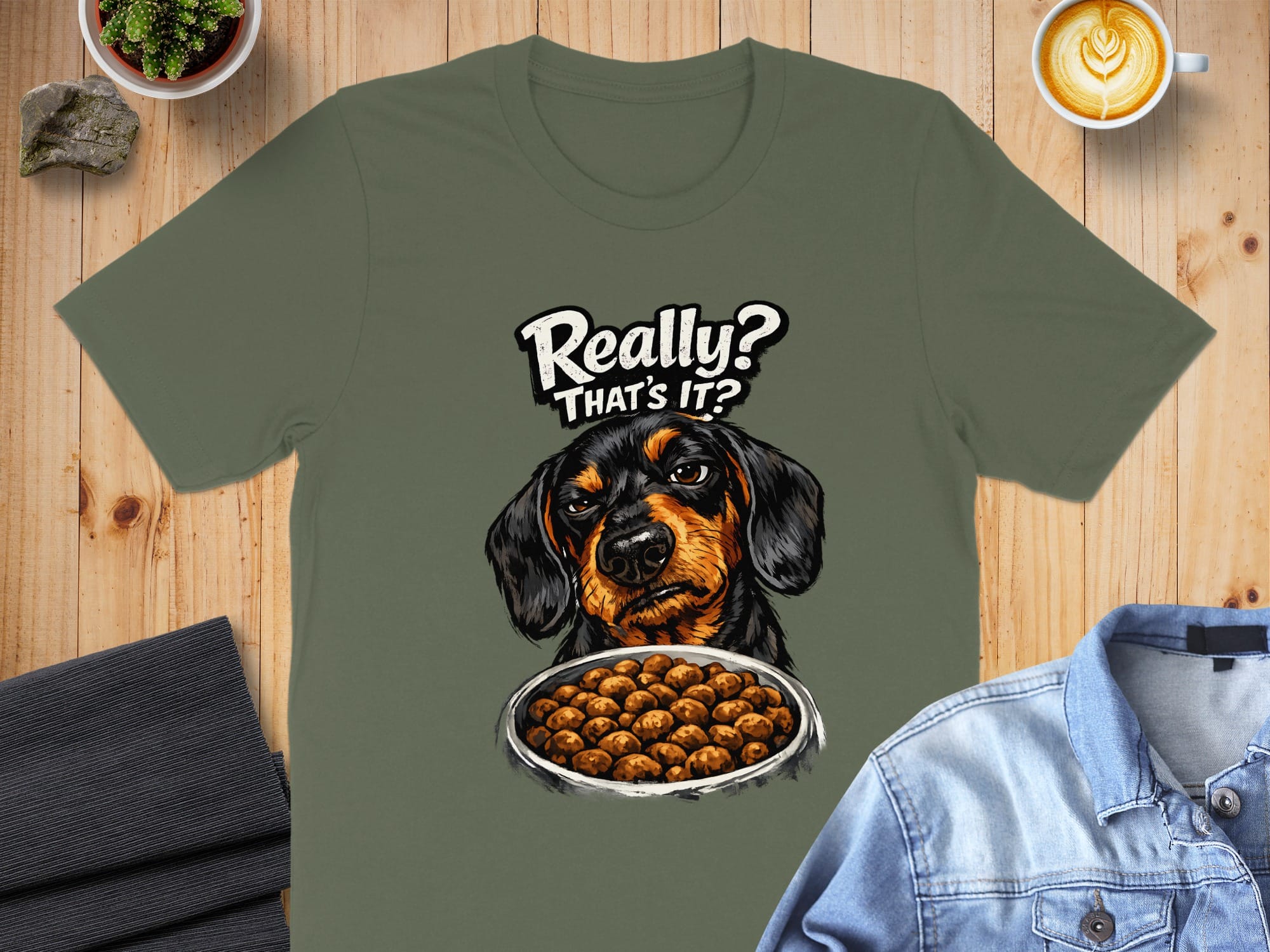 Really That's It? Dog Illustration T-shirt