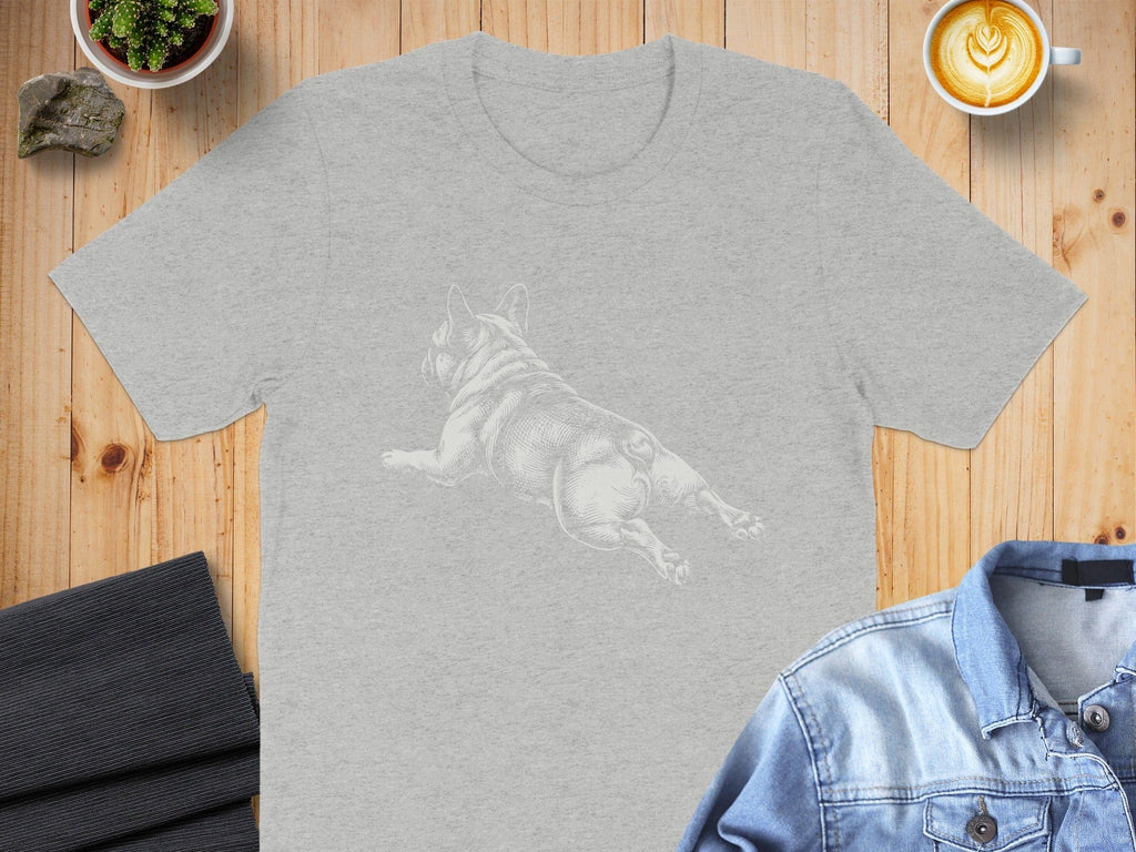 French Bulldog Sketch Design Graphic T-shirt