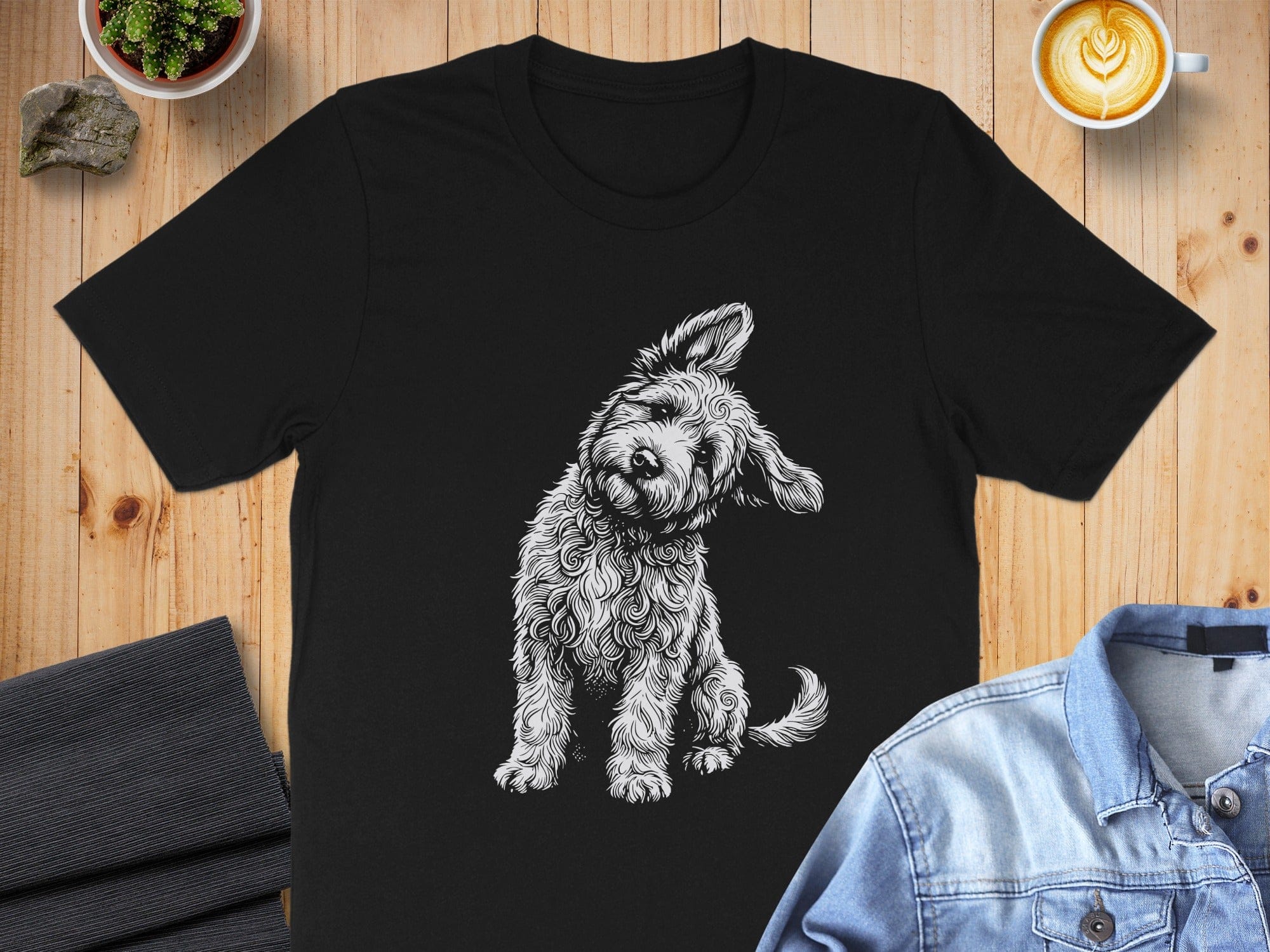 Cute and Playful Dog Graphic Design T-Shirt Product