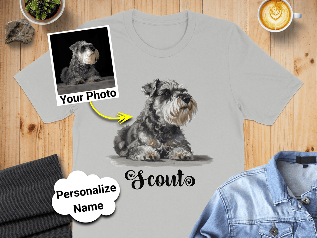 Personalized Pet Photo Custom Printed T-shirt