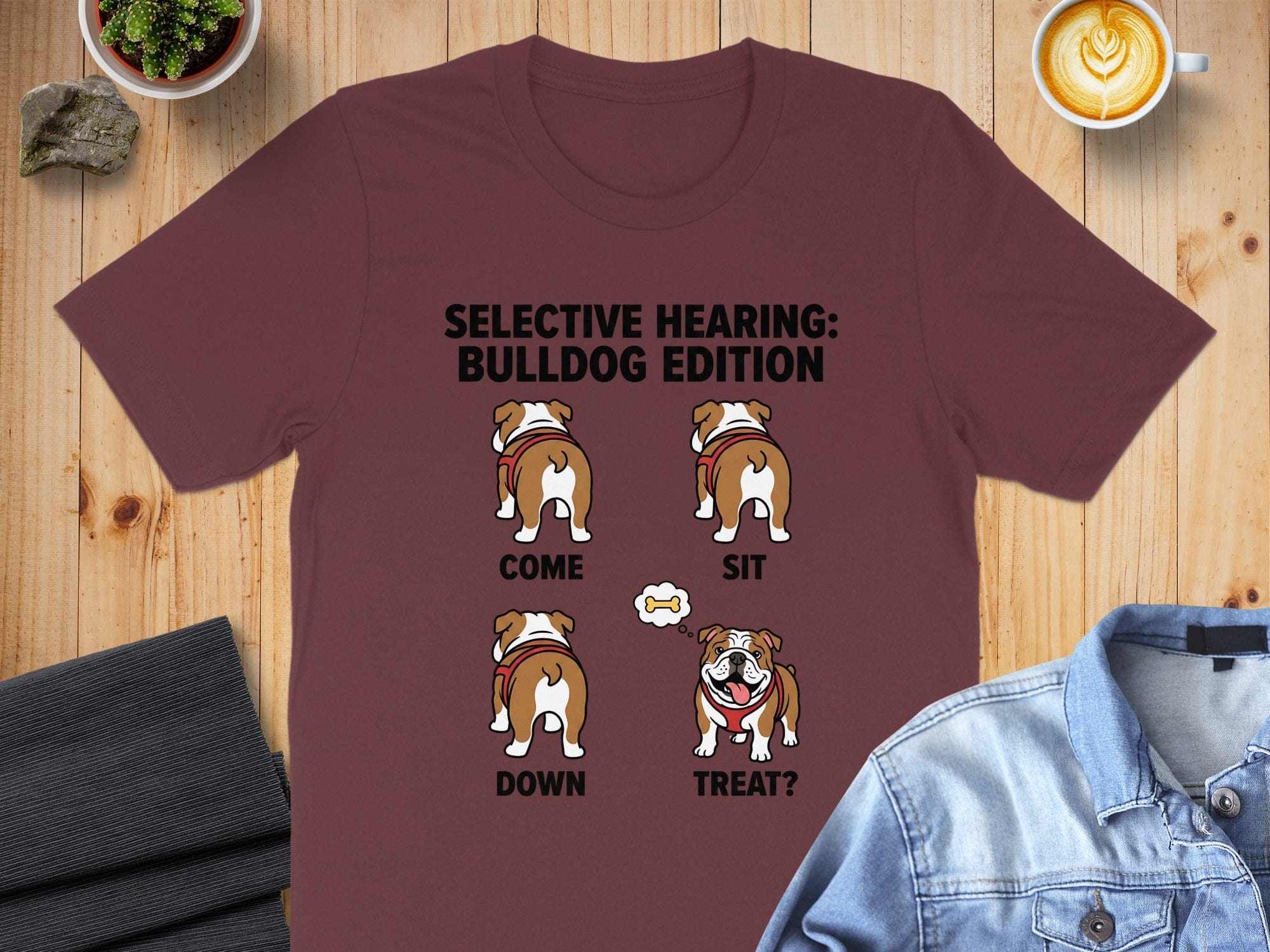 Selective Hearing Bulldog Edition Funny Dog Lover Shirt