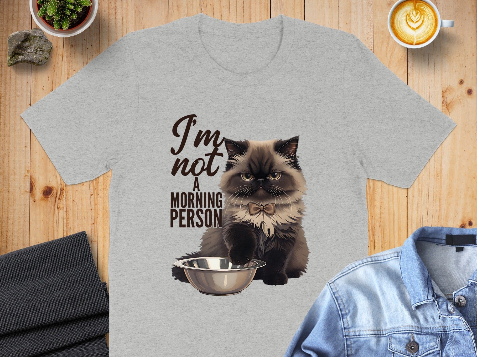 Funny Morning Persian Cat T-Shirt