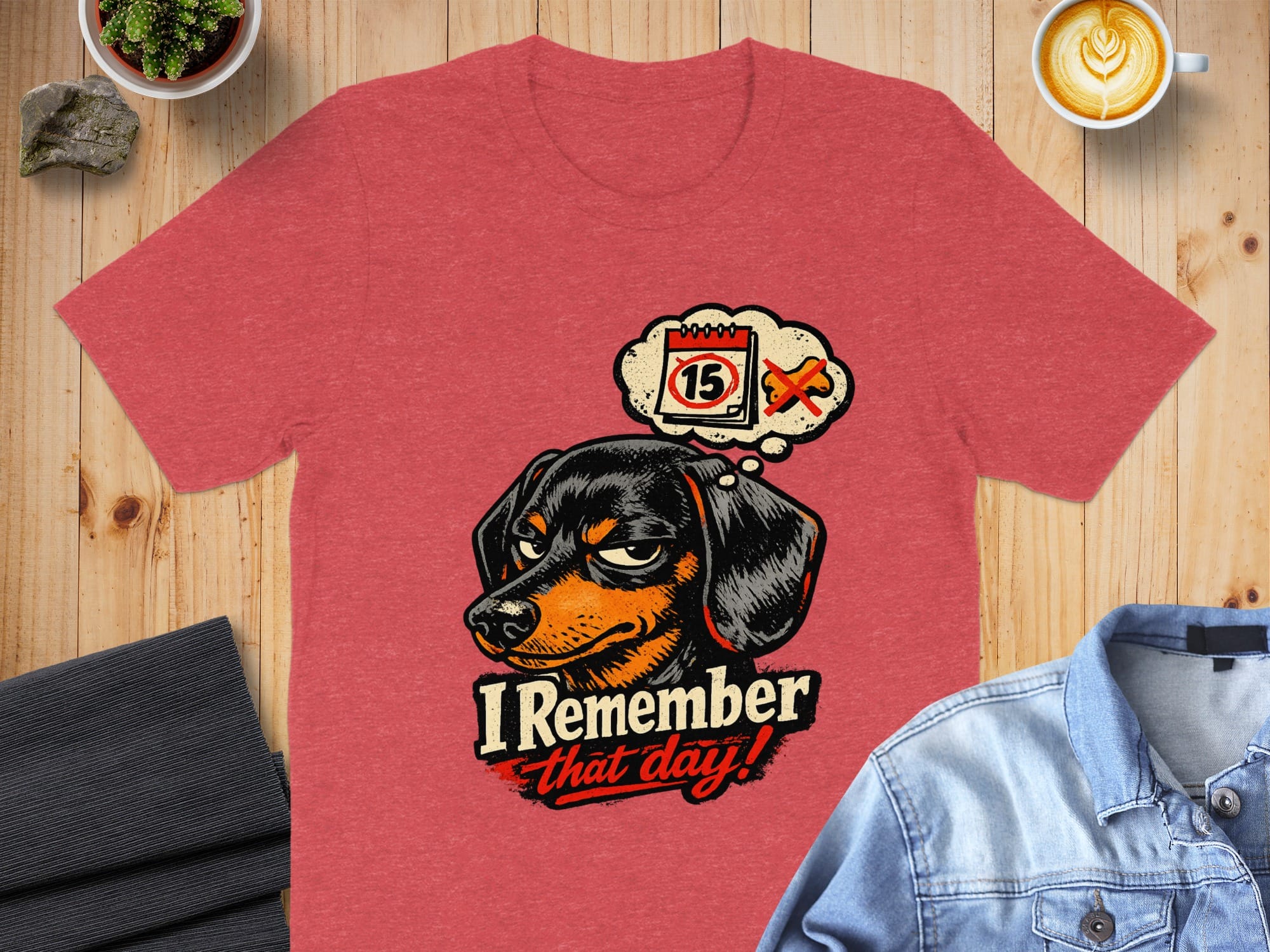 I Remember That Day Calendar Graphic T-shirt