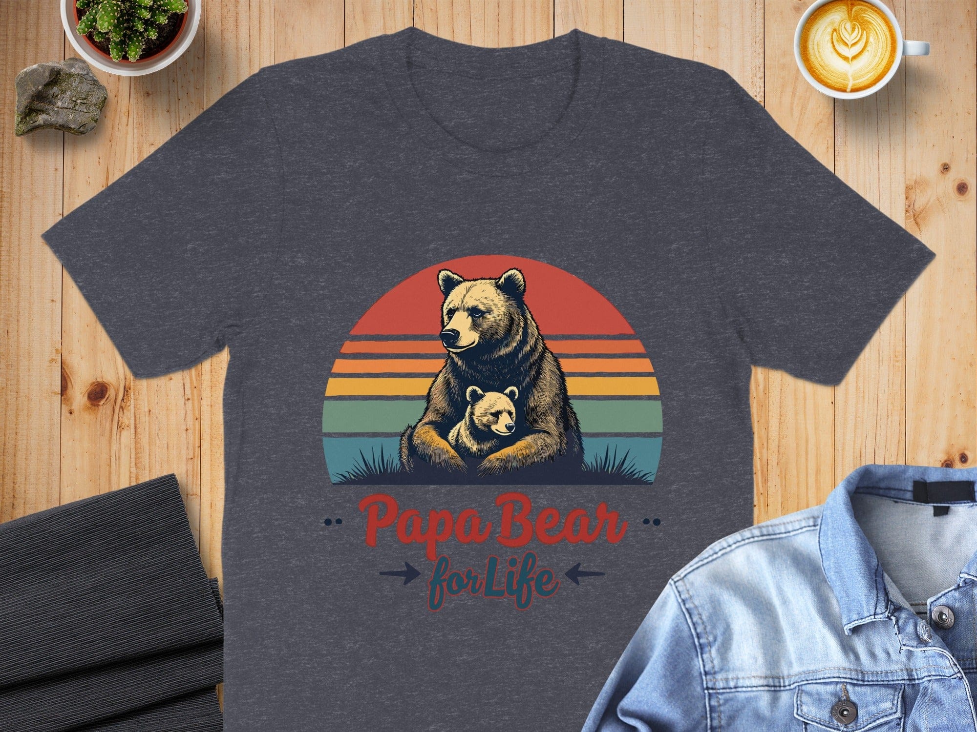 Papa Bear for Life Graphic T-Shirt Product