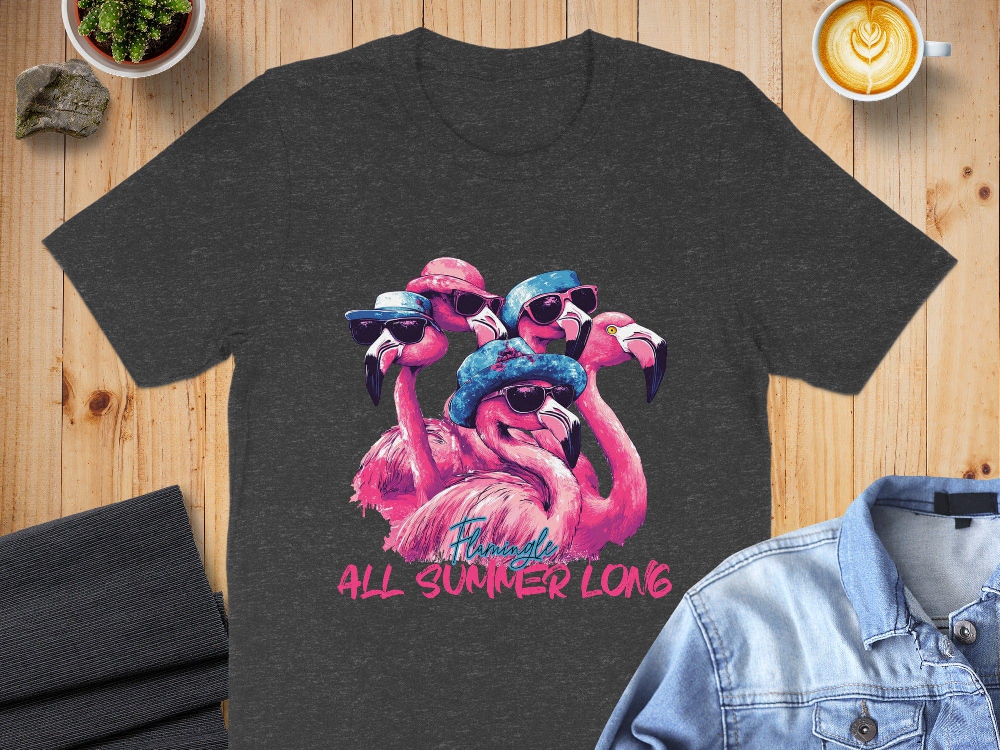 Flamingos All Summer Long Graphic T-shirt
