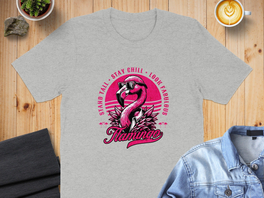 Stand Tall Stay Chill Look Fabulous Flamingo Shirt