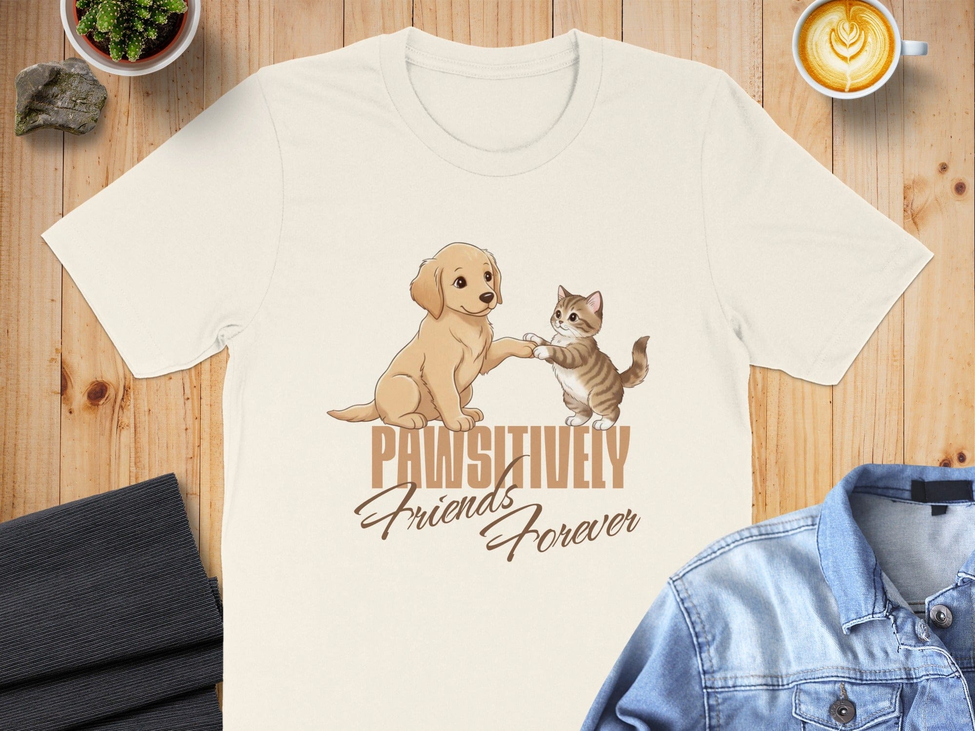 Pawsitively Friends Forever Graphic T-Shirt
