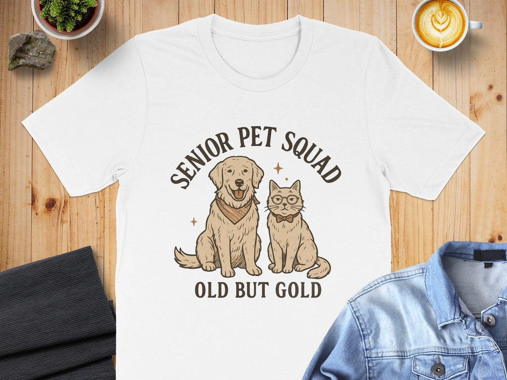 Senior Pet Squad Old But Gold T-shirt