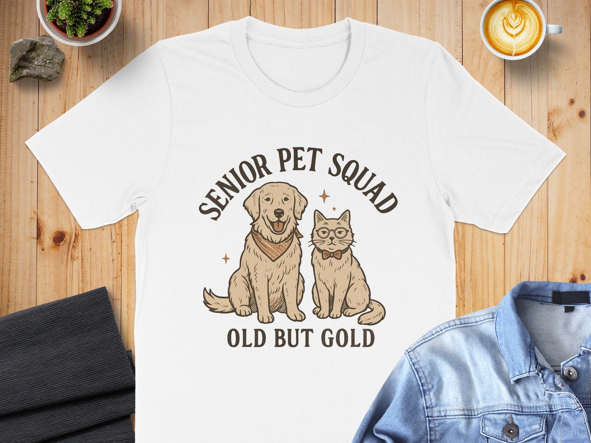Senior Pet Squad Old But Gold T-shirt