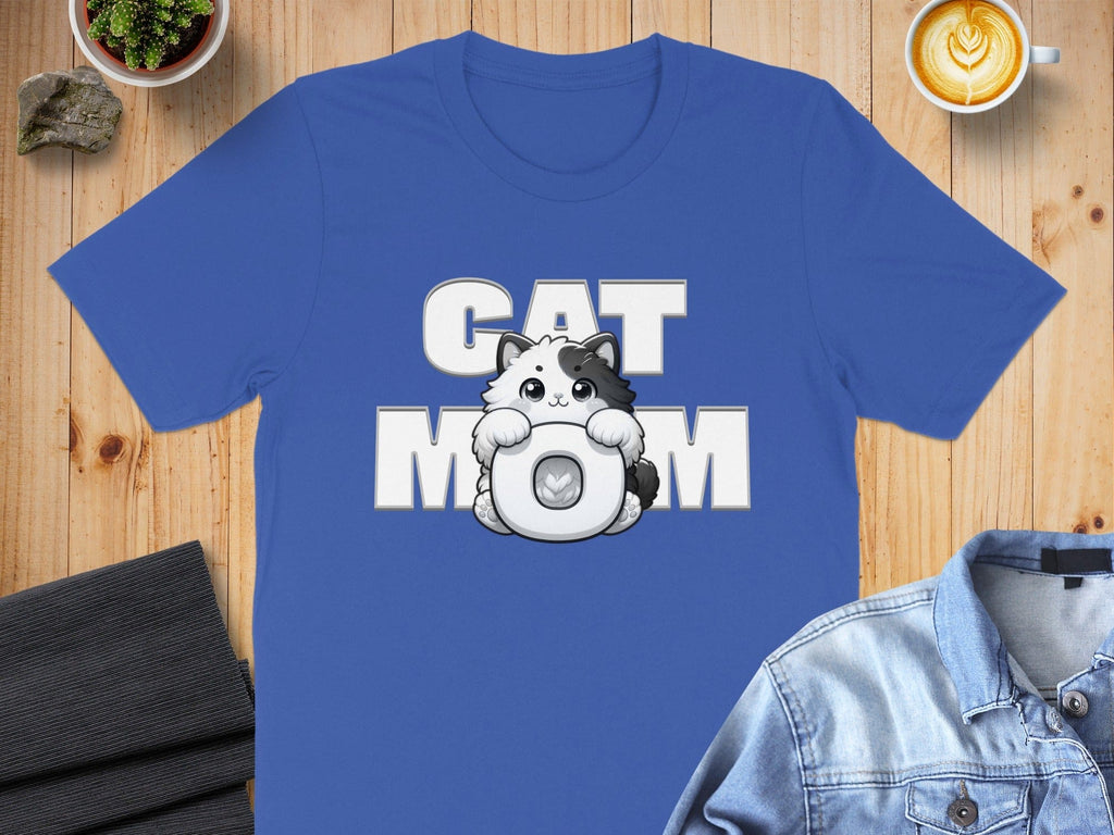 Cute Cat Mom Graphic T-Shirt for Animal Lovers