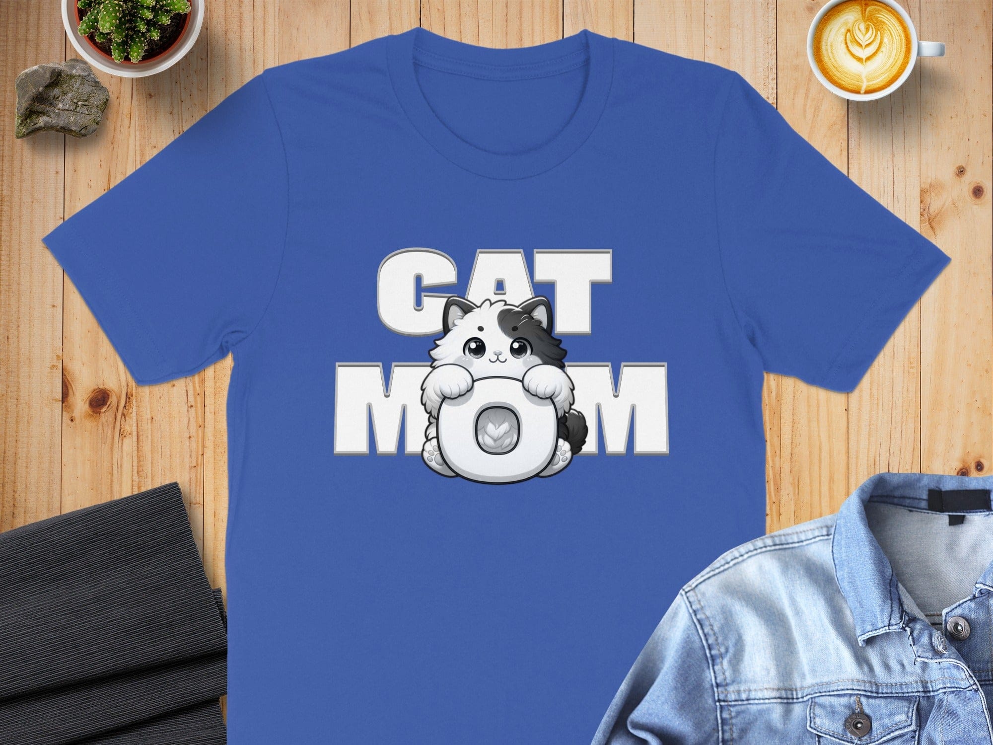 Cute Cat Mom Graphic T-Shirt for Animal Lovers