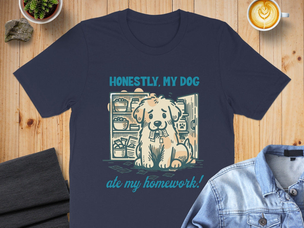 Honestly My Dog Ate My Homework Graphic T-Shirt