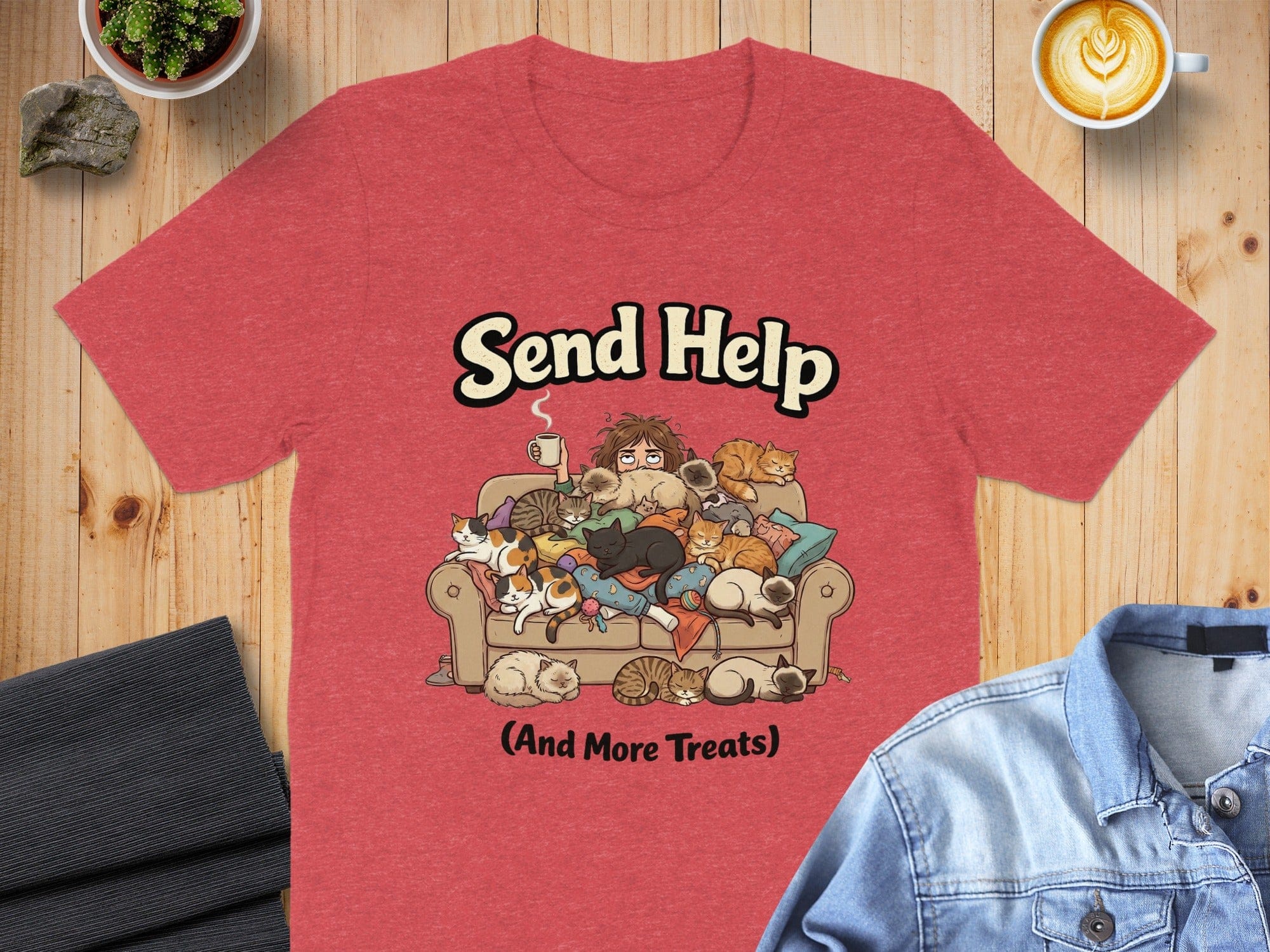 Send Help And More Treats Cat Lover T-Shirt