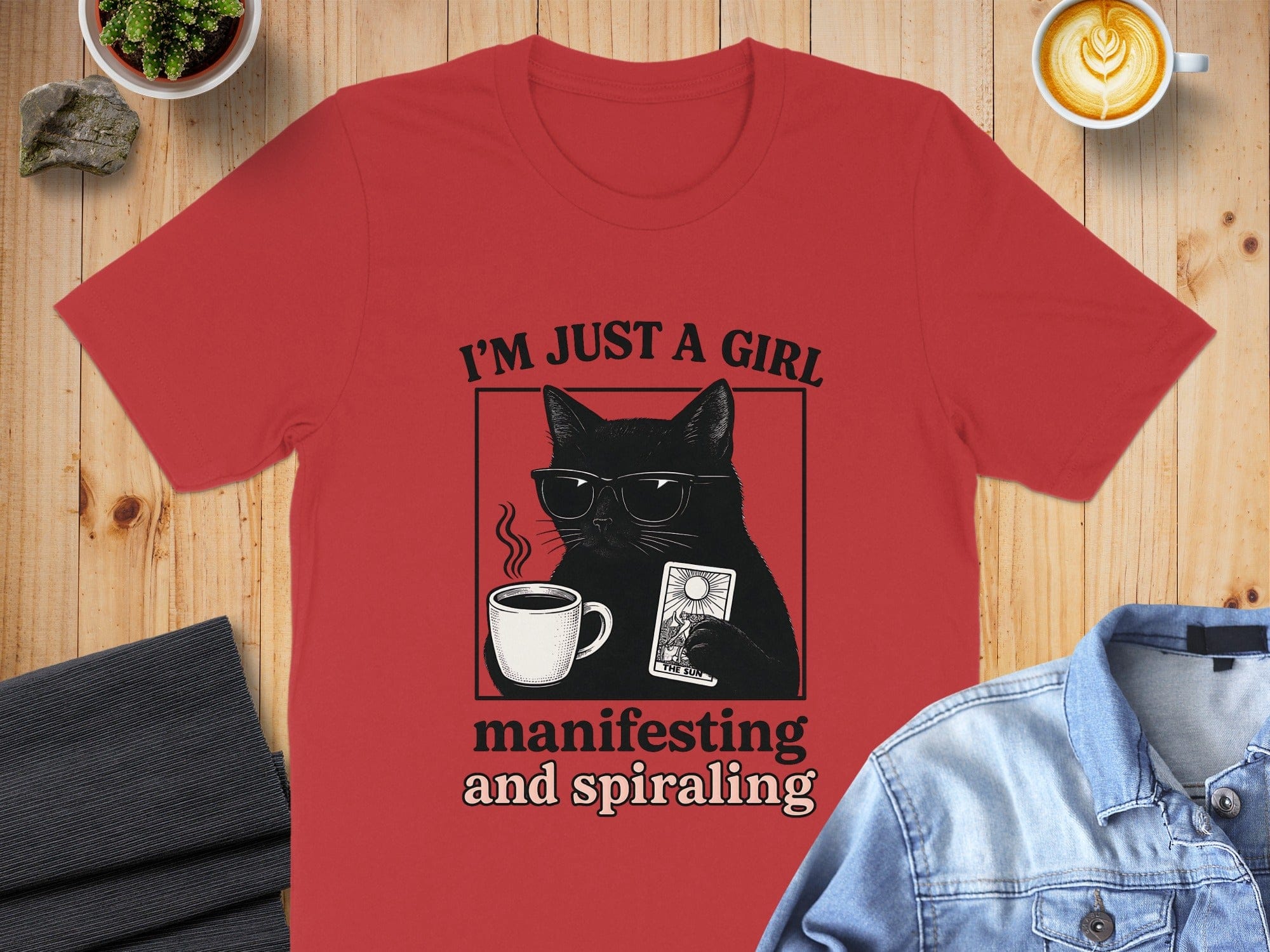 I'm Just a Girl Manifesting and Spiraling T-Shirt