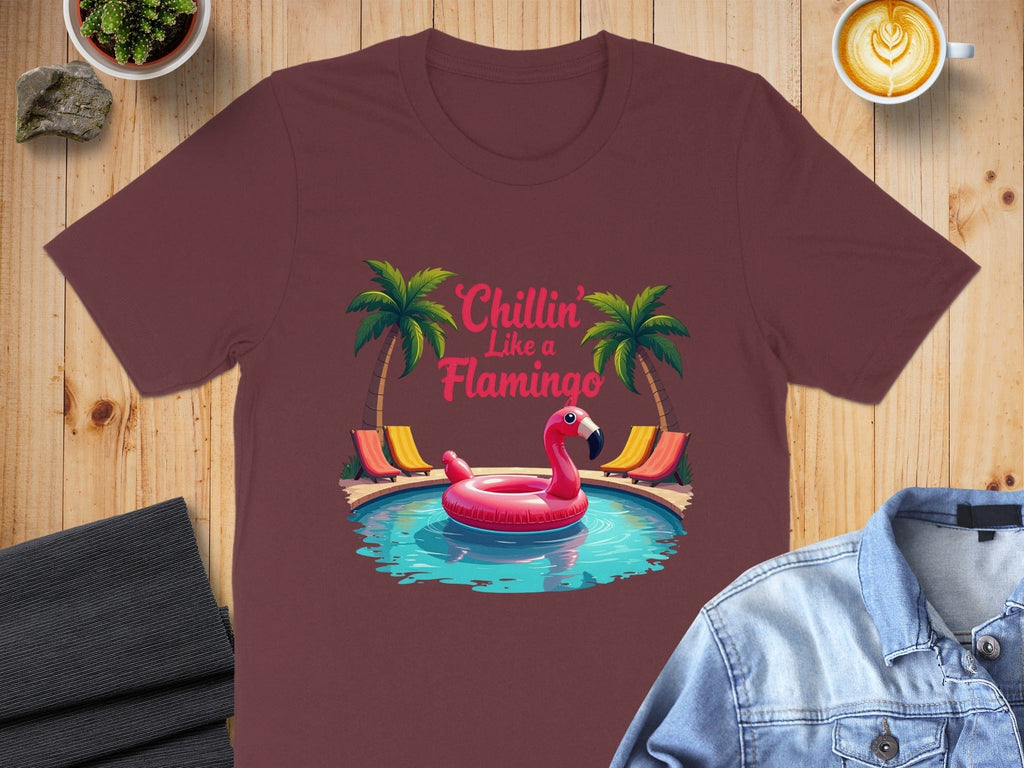 Chillin Like a Flamingo Tropical T-Shirt