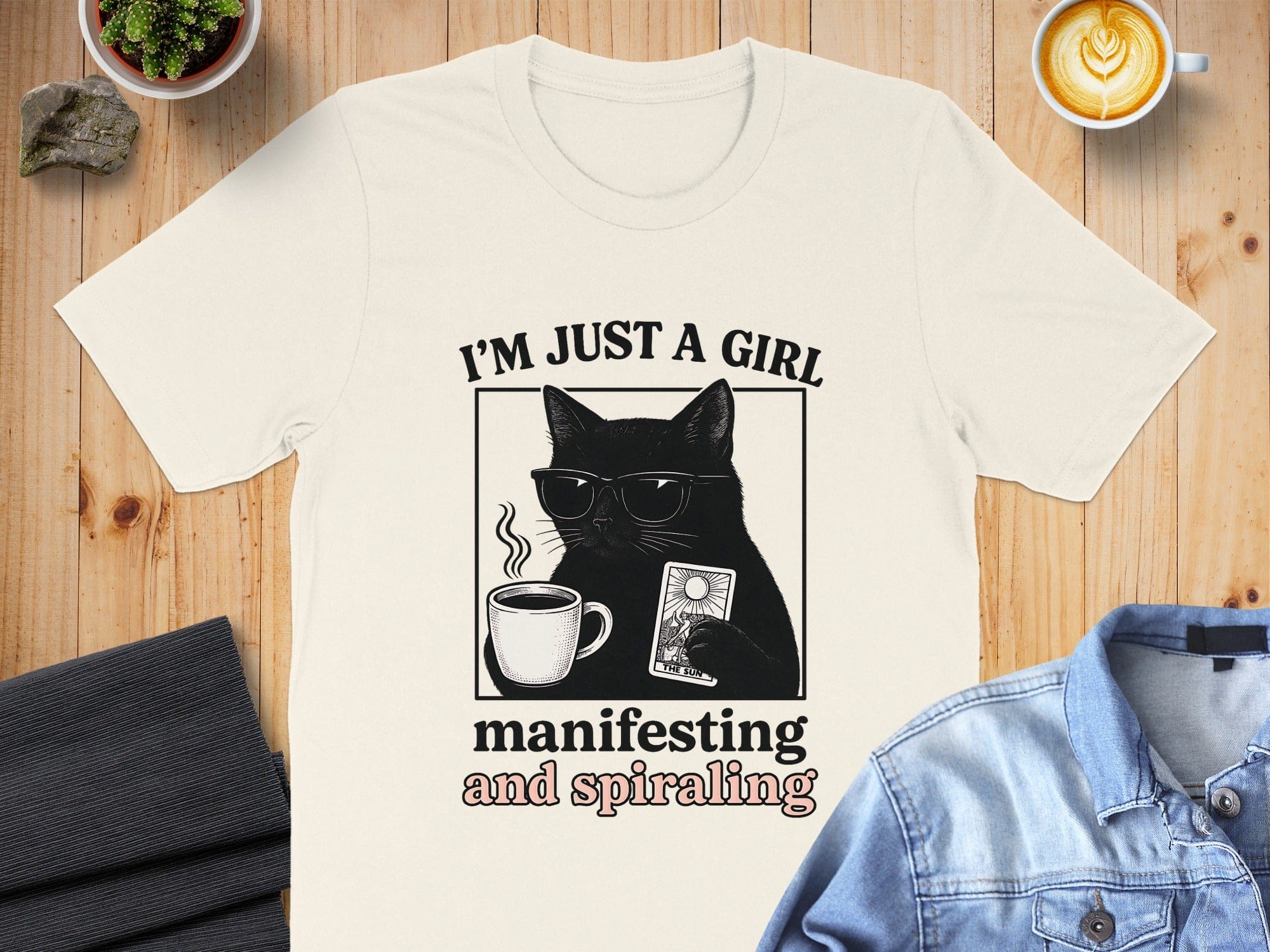 I'm Just A Girl Manifesting And Spiraling Shirt