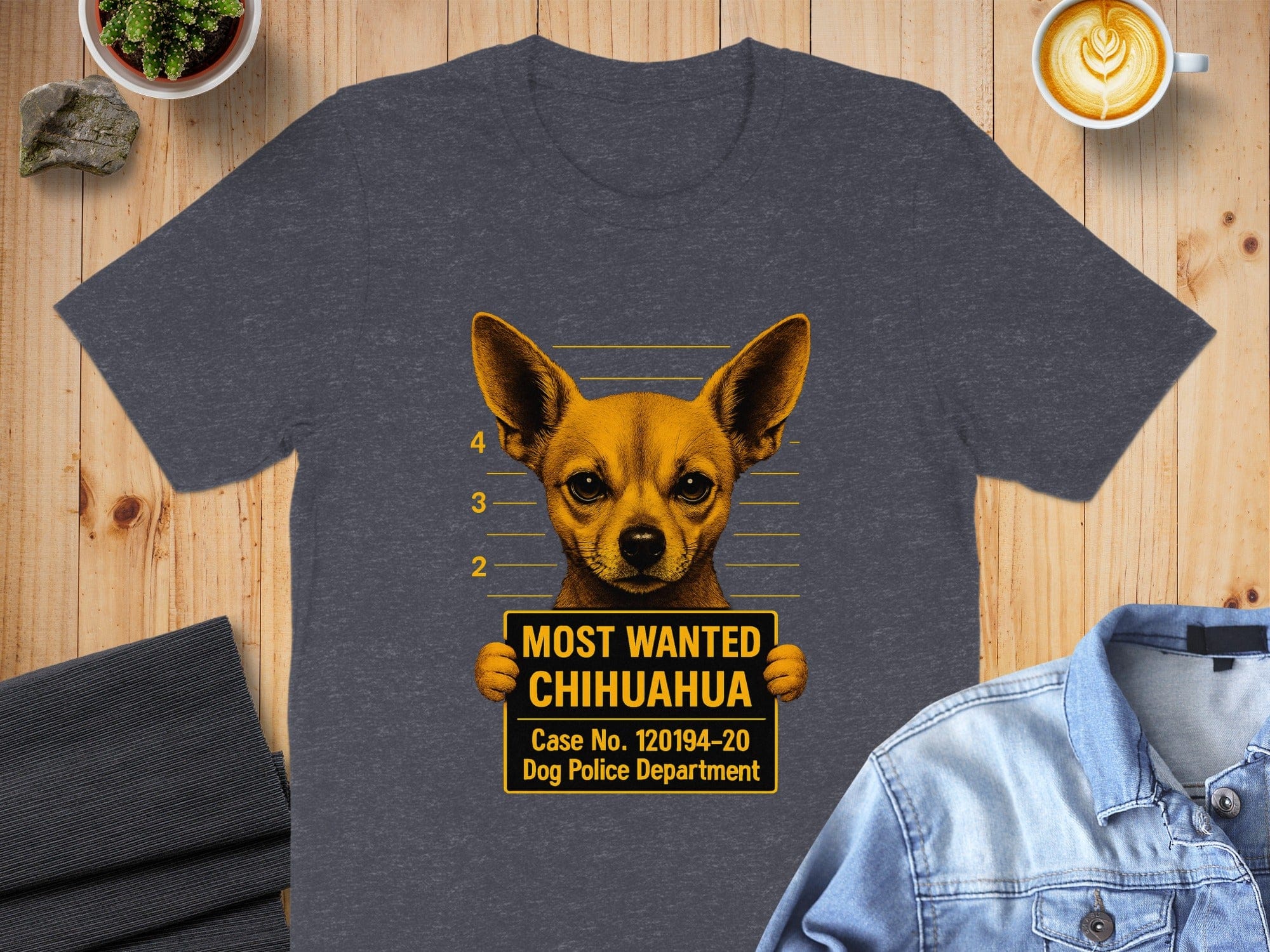 Most Wanted Chihuahua Funny Graphic Print T-Shirt Product