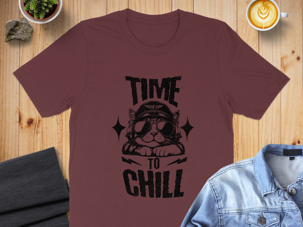 Time to Chill Cat Graphic T-shirt Product