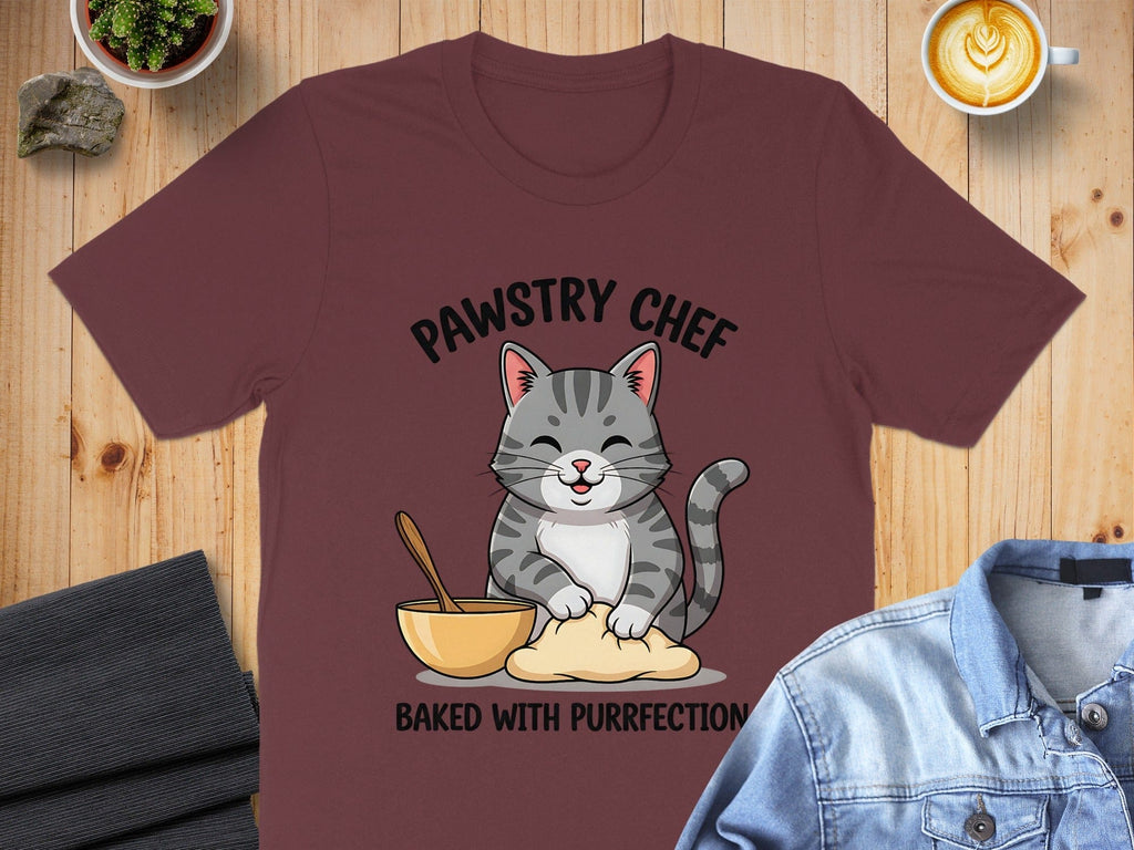 Pawstry Chef Baked With Purrfection T Shirt