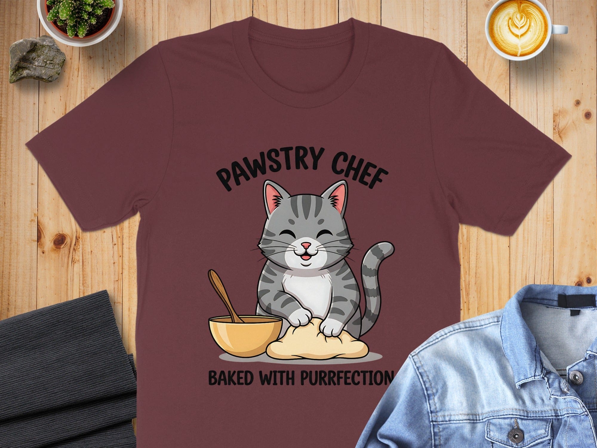 Pawstry Chef Baked With Purrfection T Shirt