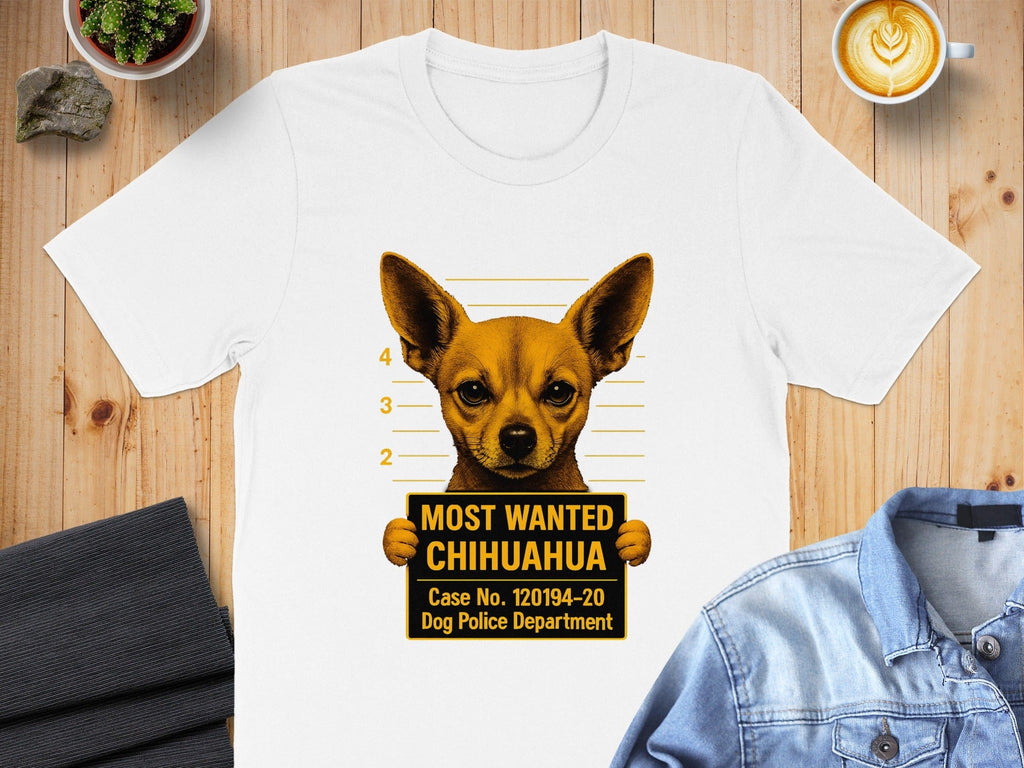 Most Wanted Chihuahua Graphic Tee for Dog Lovers