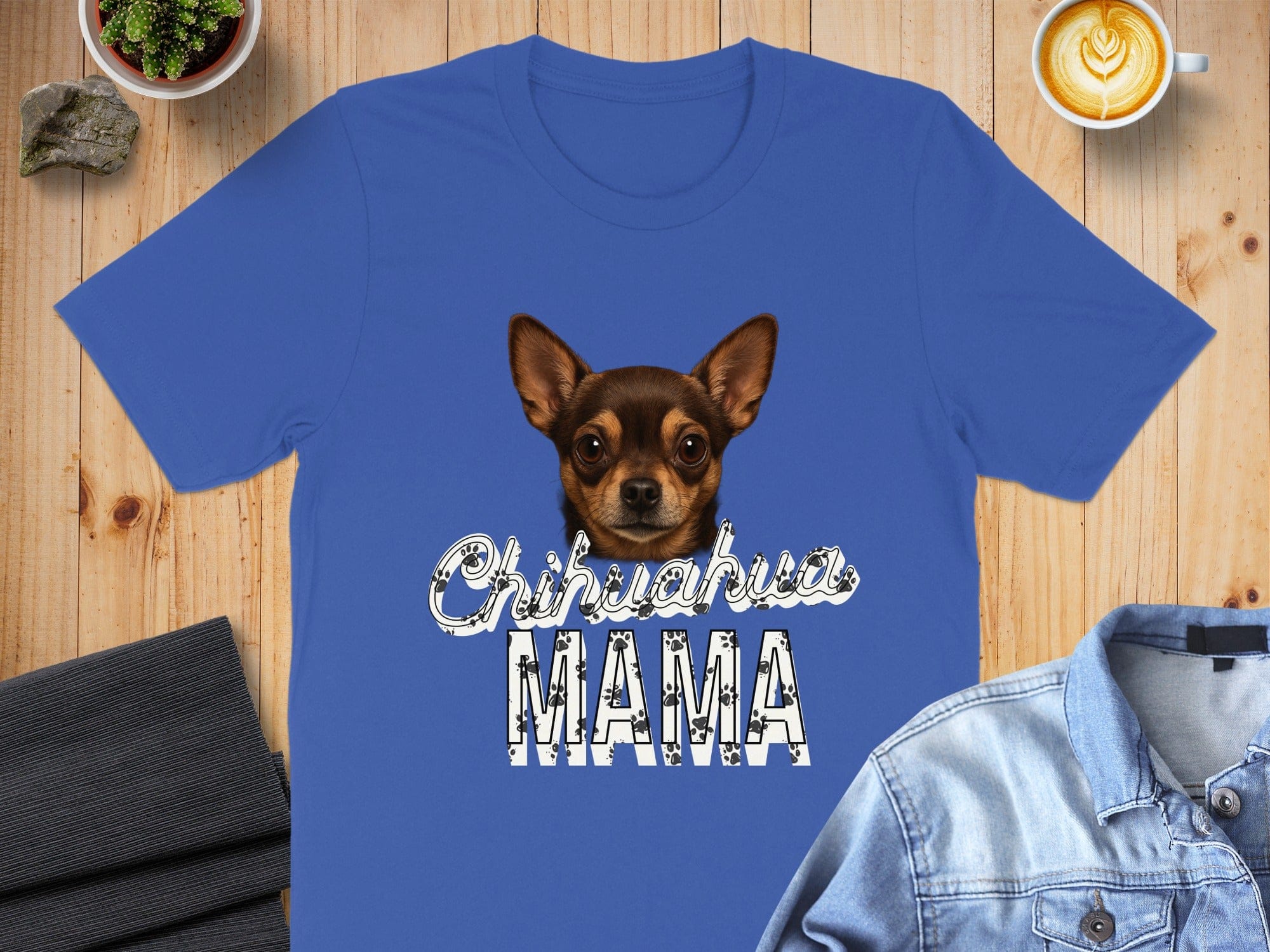 Chihuahua Mama Graphic T-Shirt for Dog Lovers