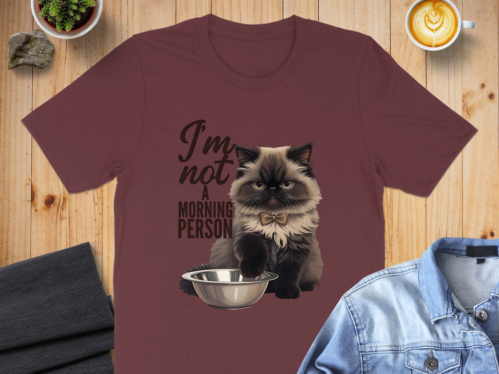 Funny Morning Persian Cat T-Shirt
