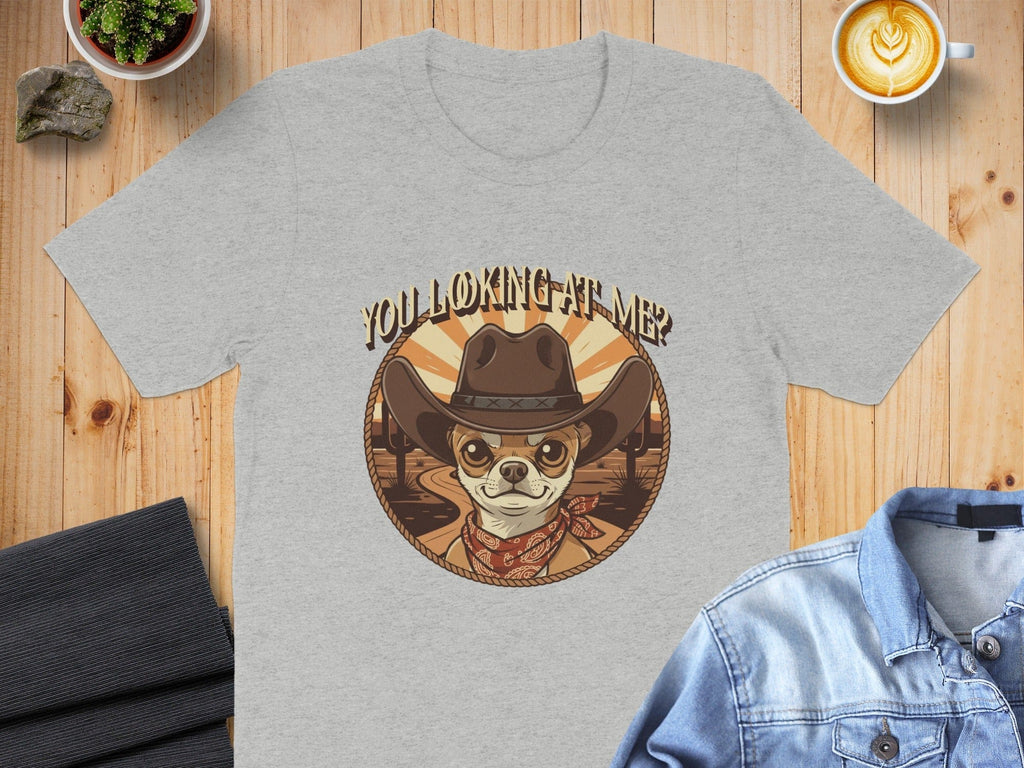 You Looking At Me Cowboy Chihuahua Graphic Tee