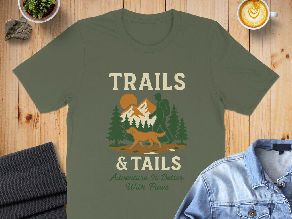 Trails and Tails Adventure is Better With Paws T-shirt