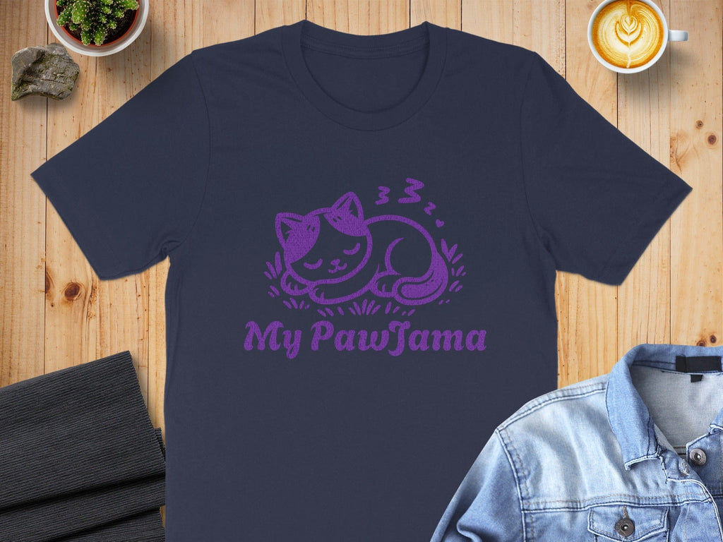 My PawJama Cute Sleeping Cat T-Shirt for Cat Lovers