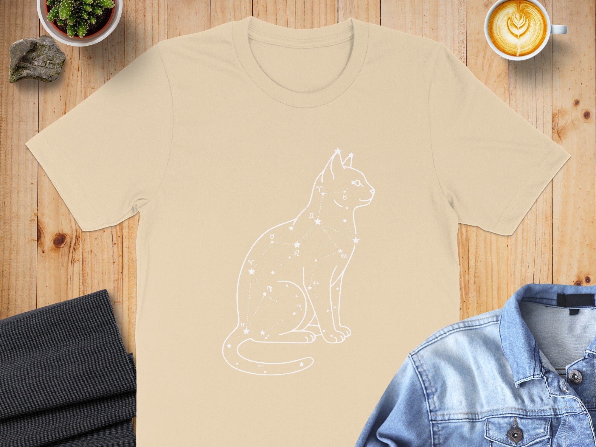 Zodiac Constellation Cat Graphic T-Shirt product