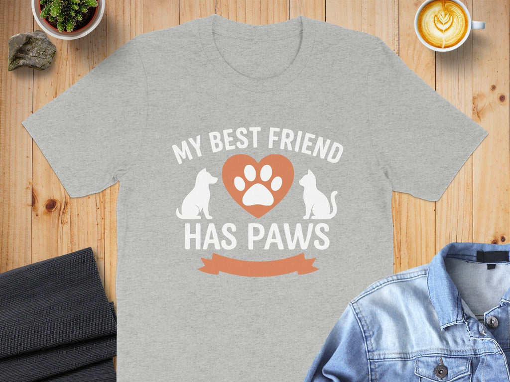 My Best Friend Has Paws T-Shirt Graphic Design