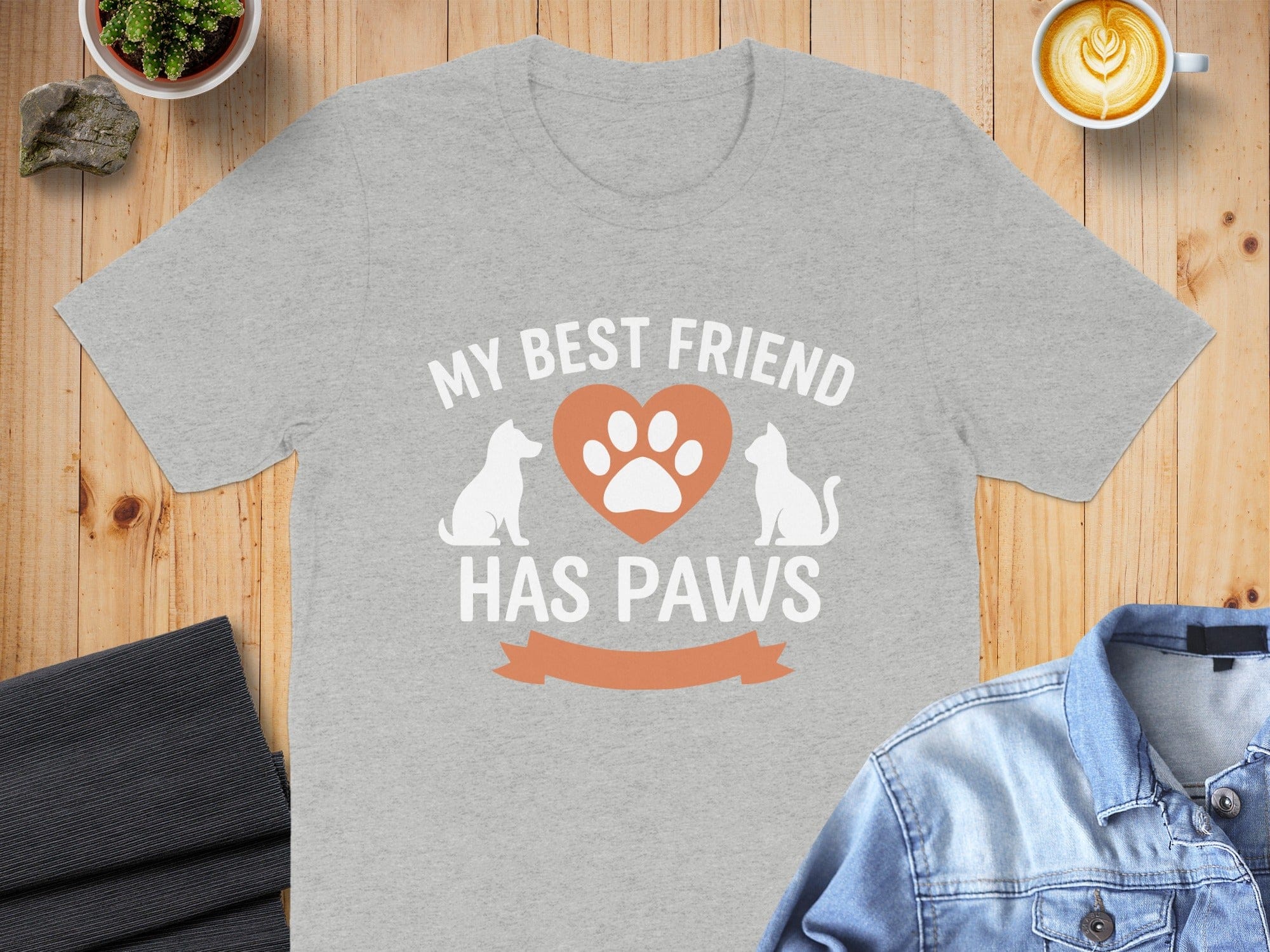 My Best Friend Has Paws T-Shirt Graphic Design