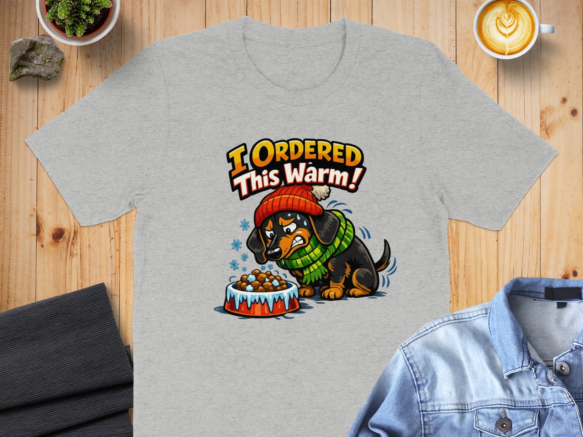 I Ordered This Warm Dachshund Eating Design T-Shirt