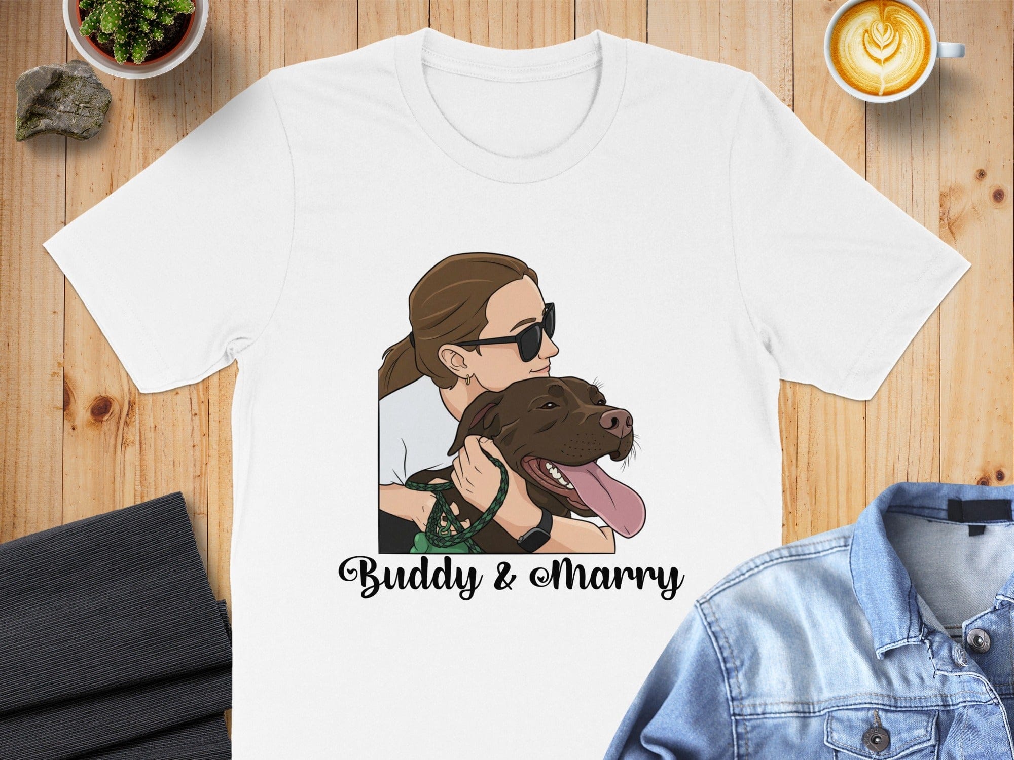 Buddy & Marry Personalized Graphic T-Shirt